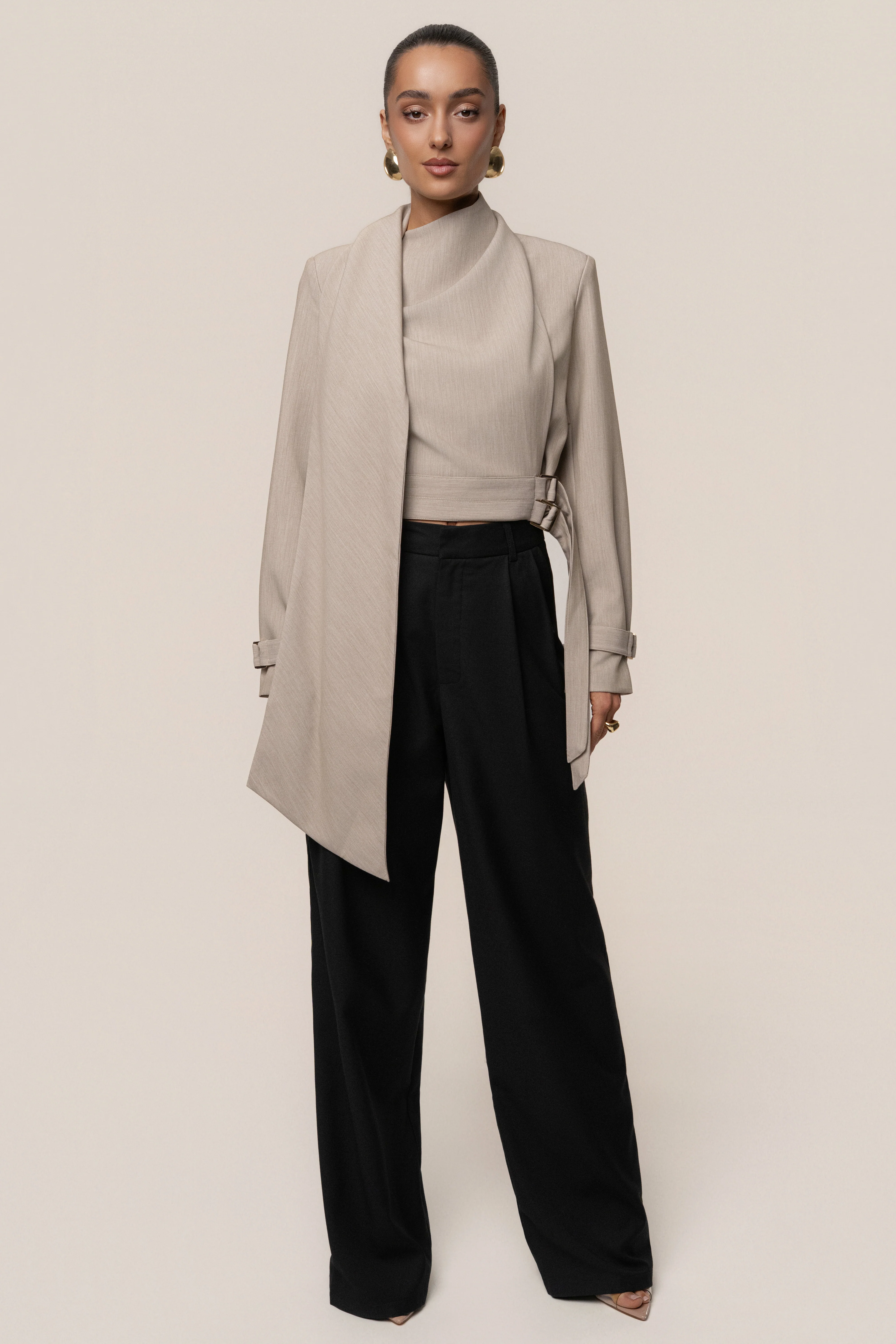 Stone Aligned Scarf Top - Image 6