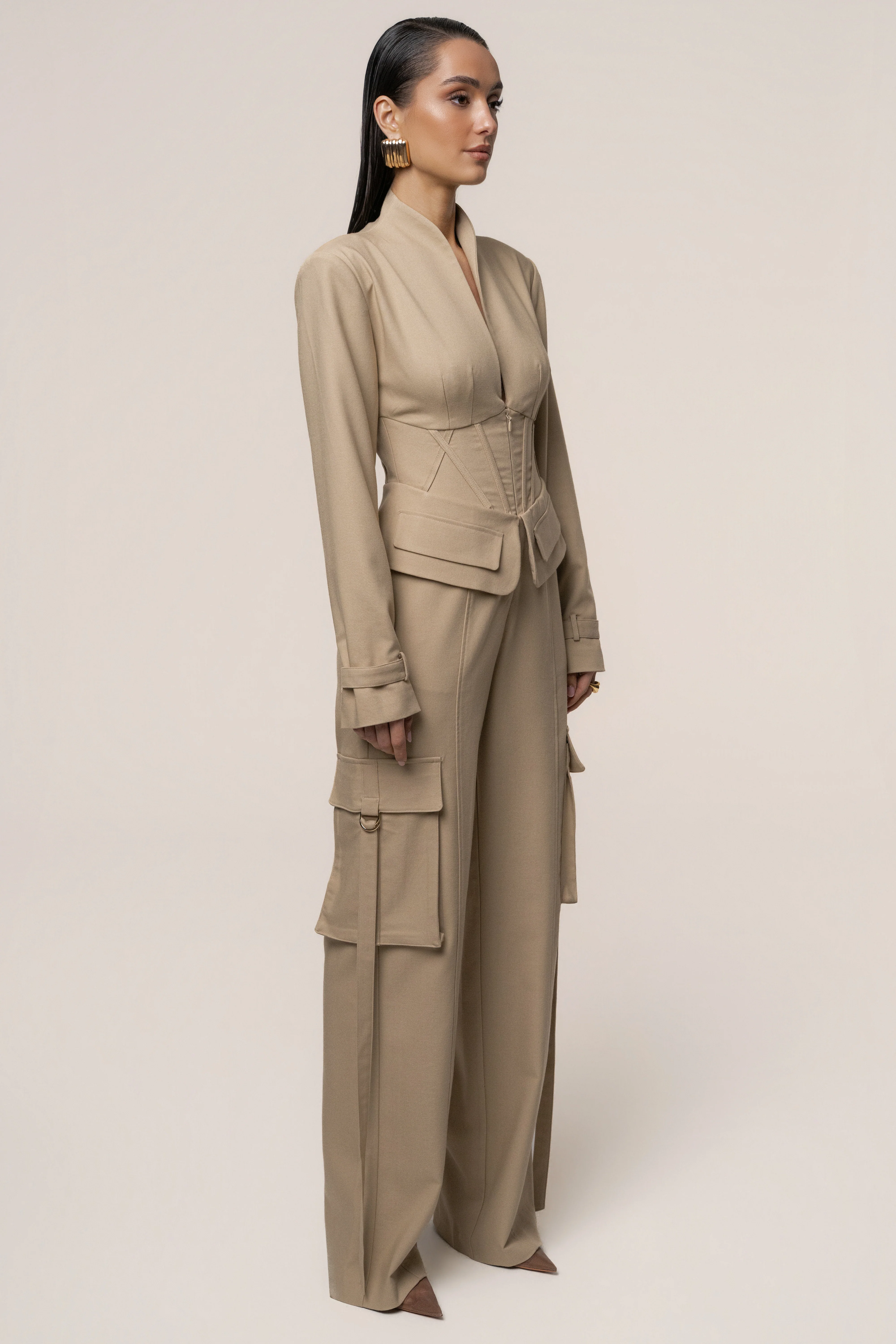 Stone Day Off Cargo Jumpsuit - Image 6
