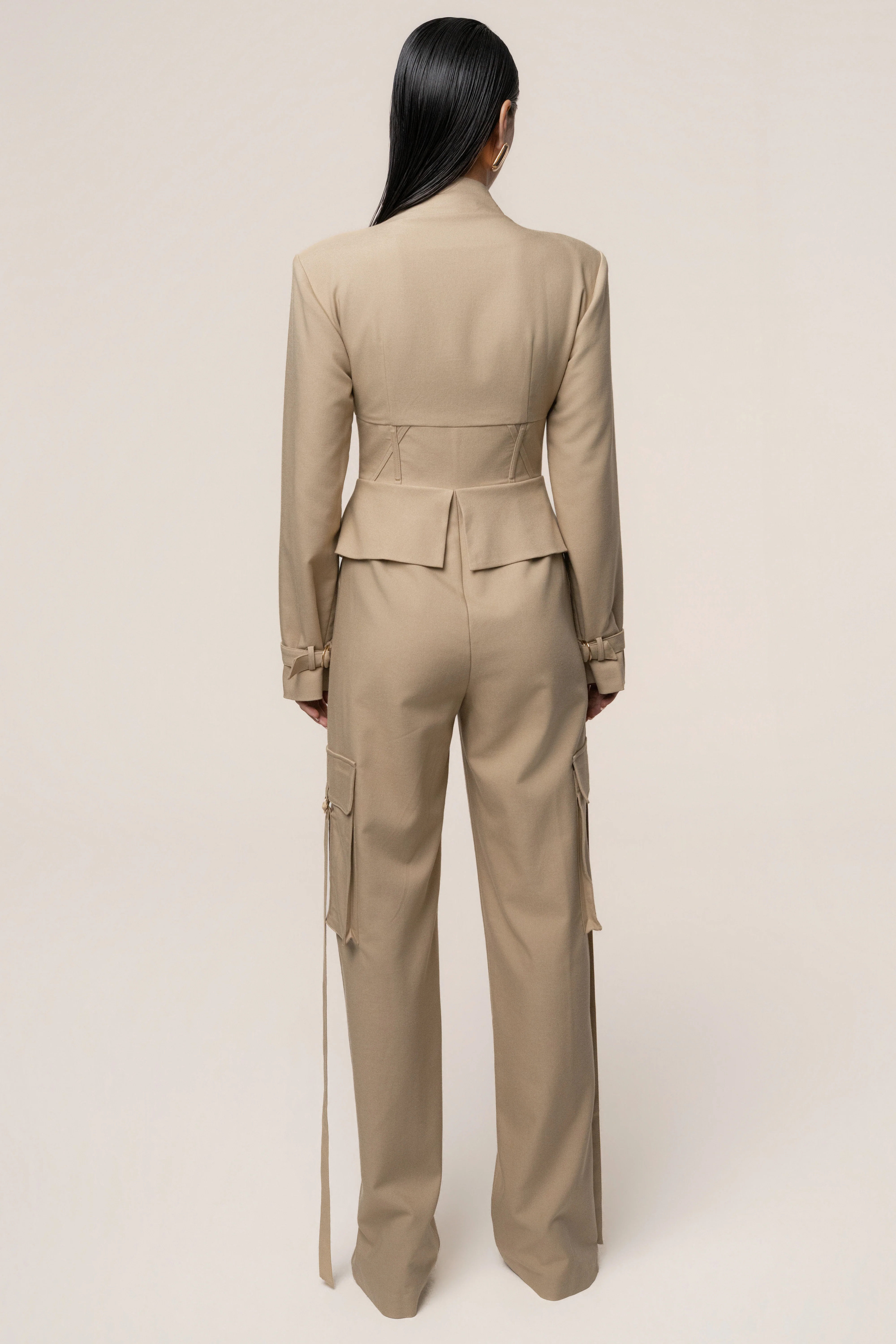 Stone Day Off Cargo Jumpsuit - Image 9