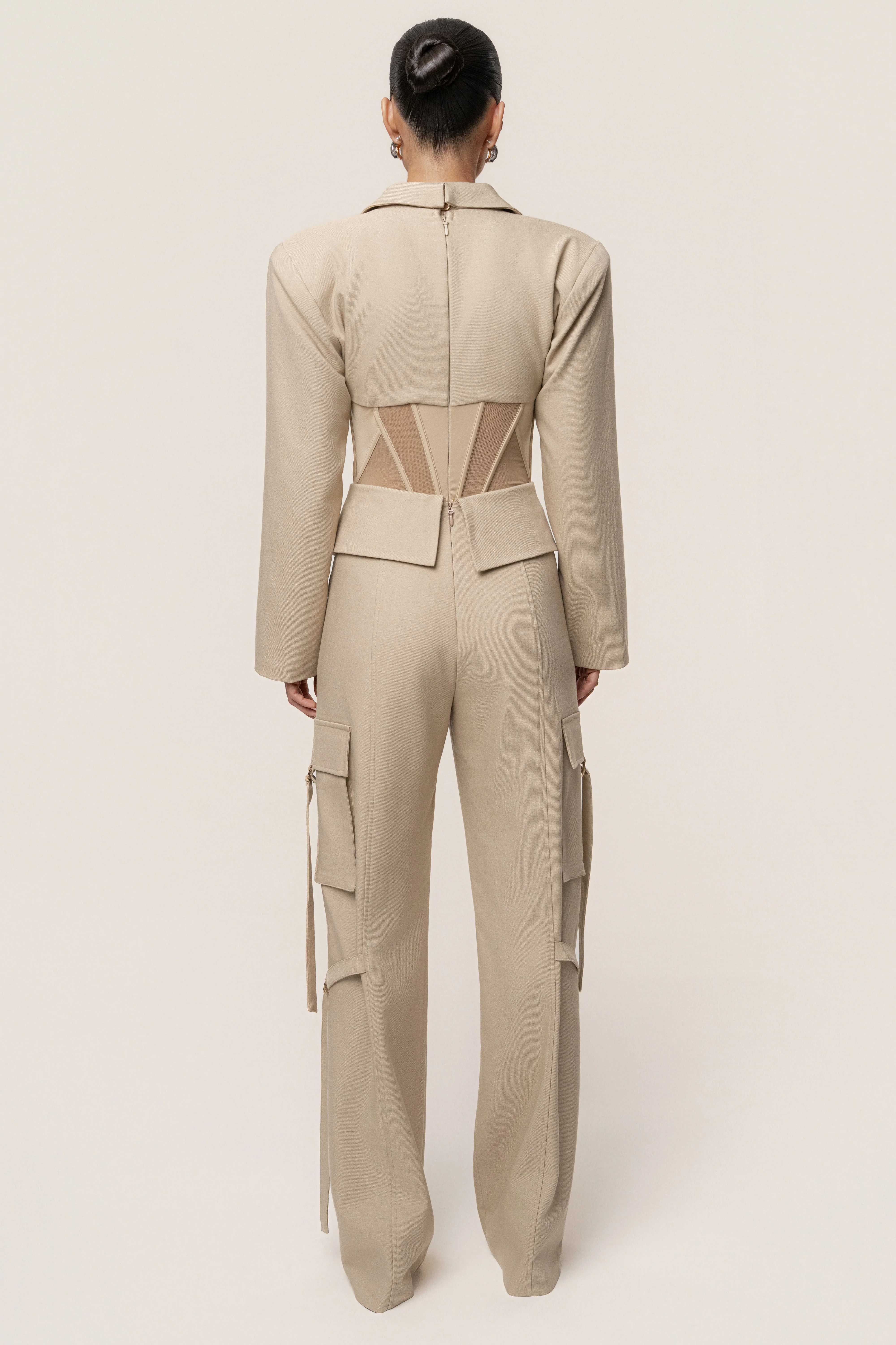 Stone Downtown Blazer Bodysuit - Image 13