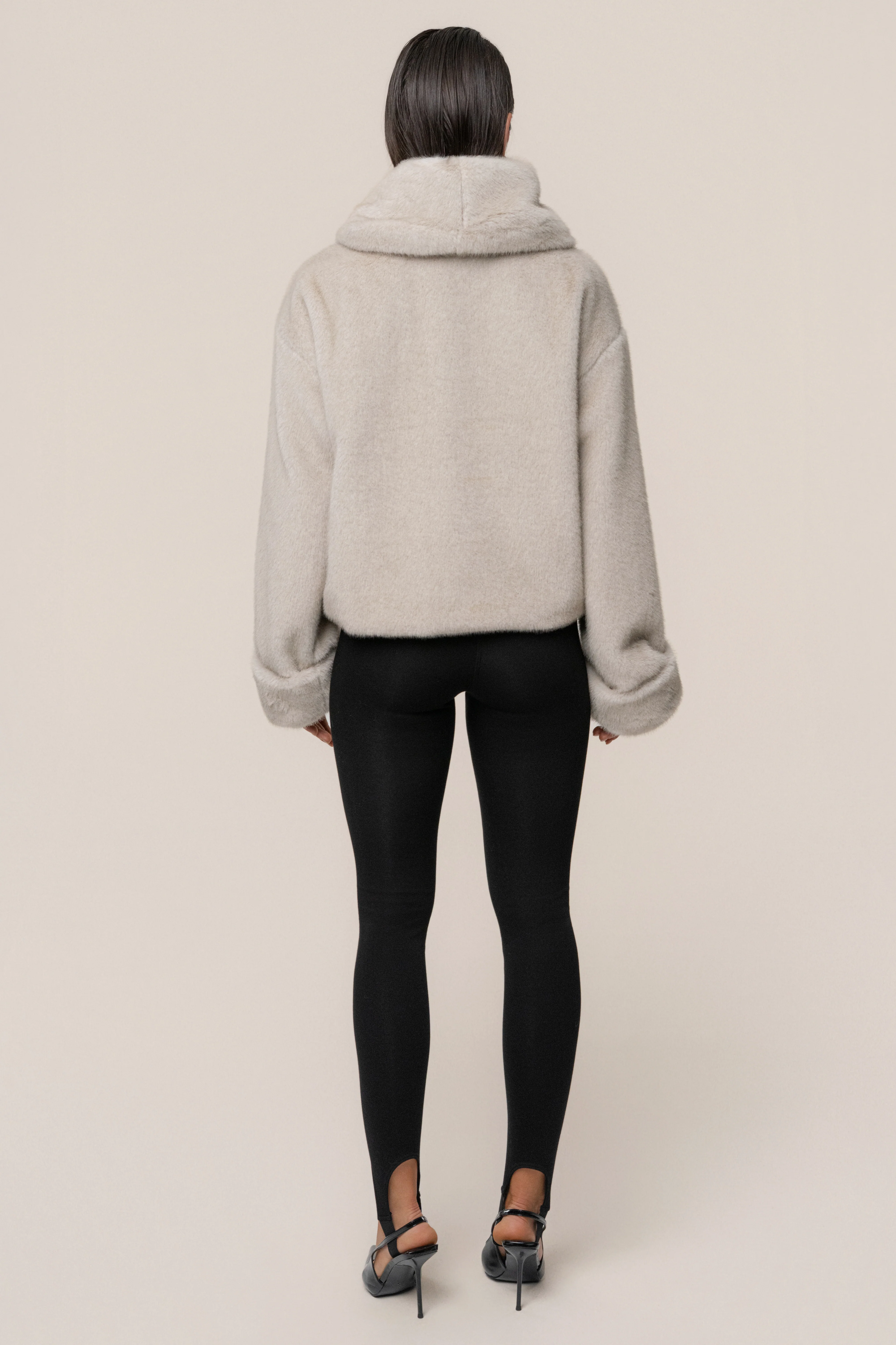 Stone Polished Faux Fur Pullover - Image 11