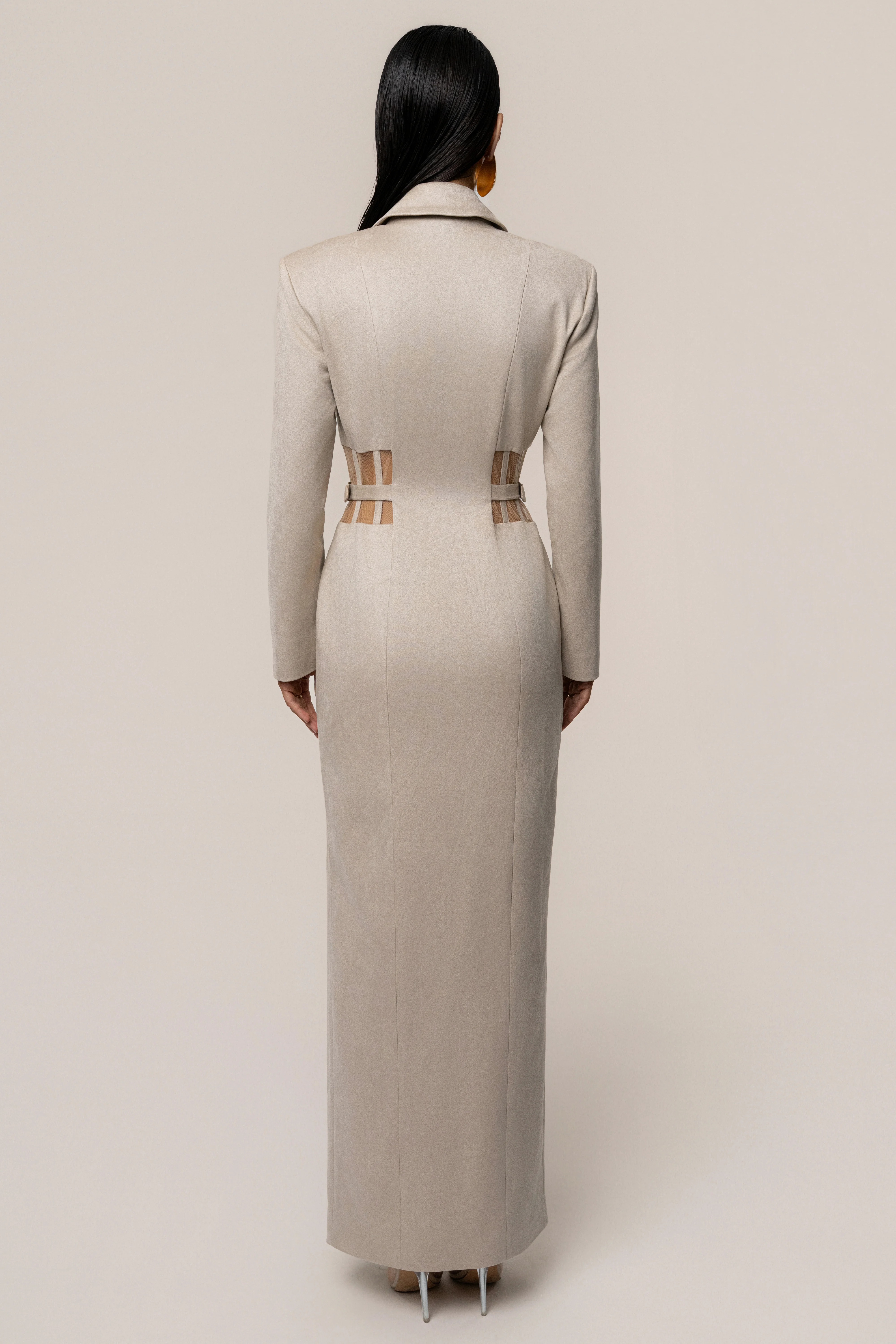Stone Toffee Haze Suede Dress - Image 19