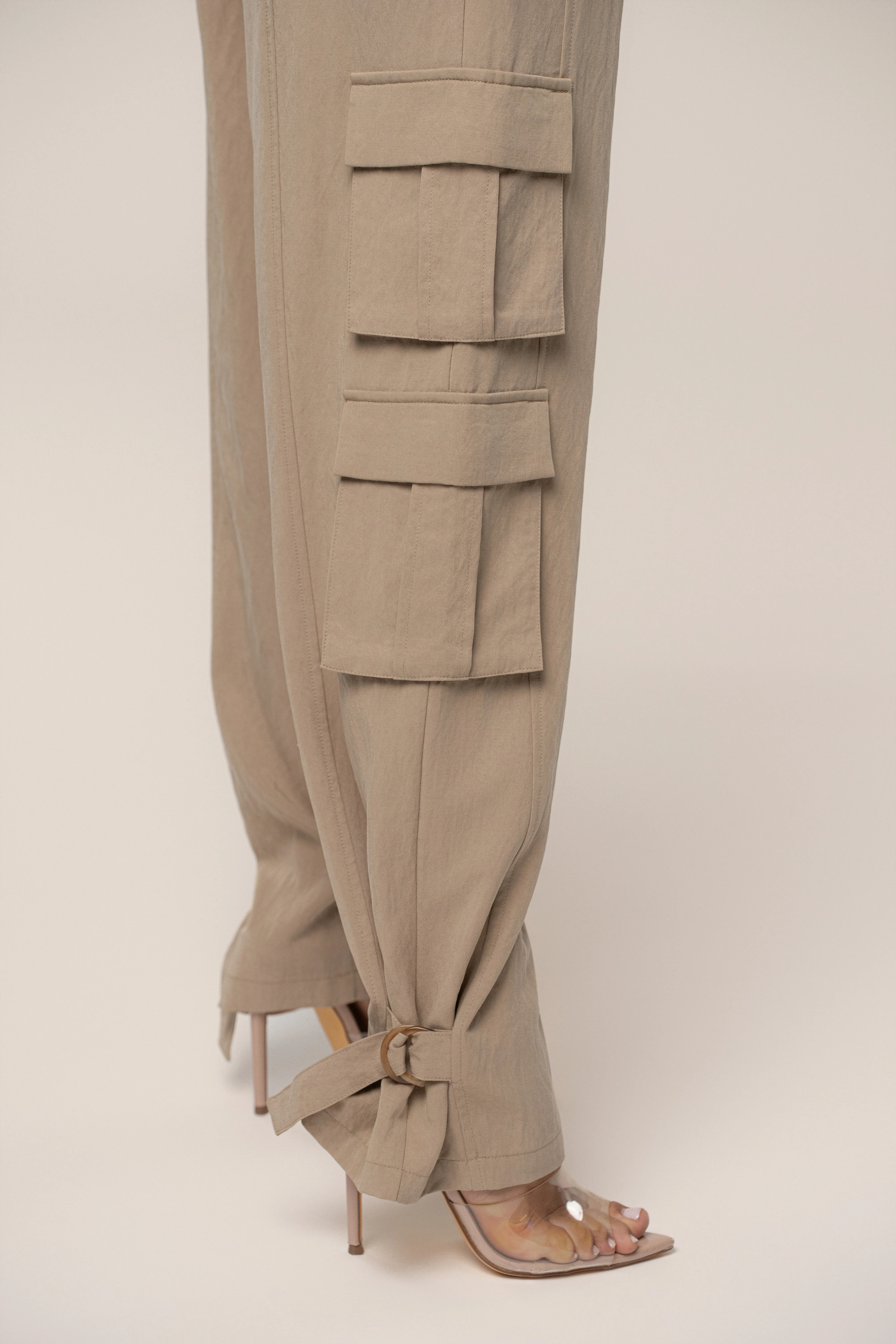 Tan Boundless Belted Cargo Pants - Image 6