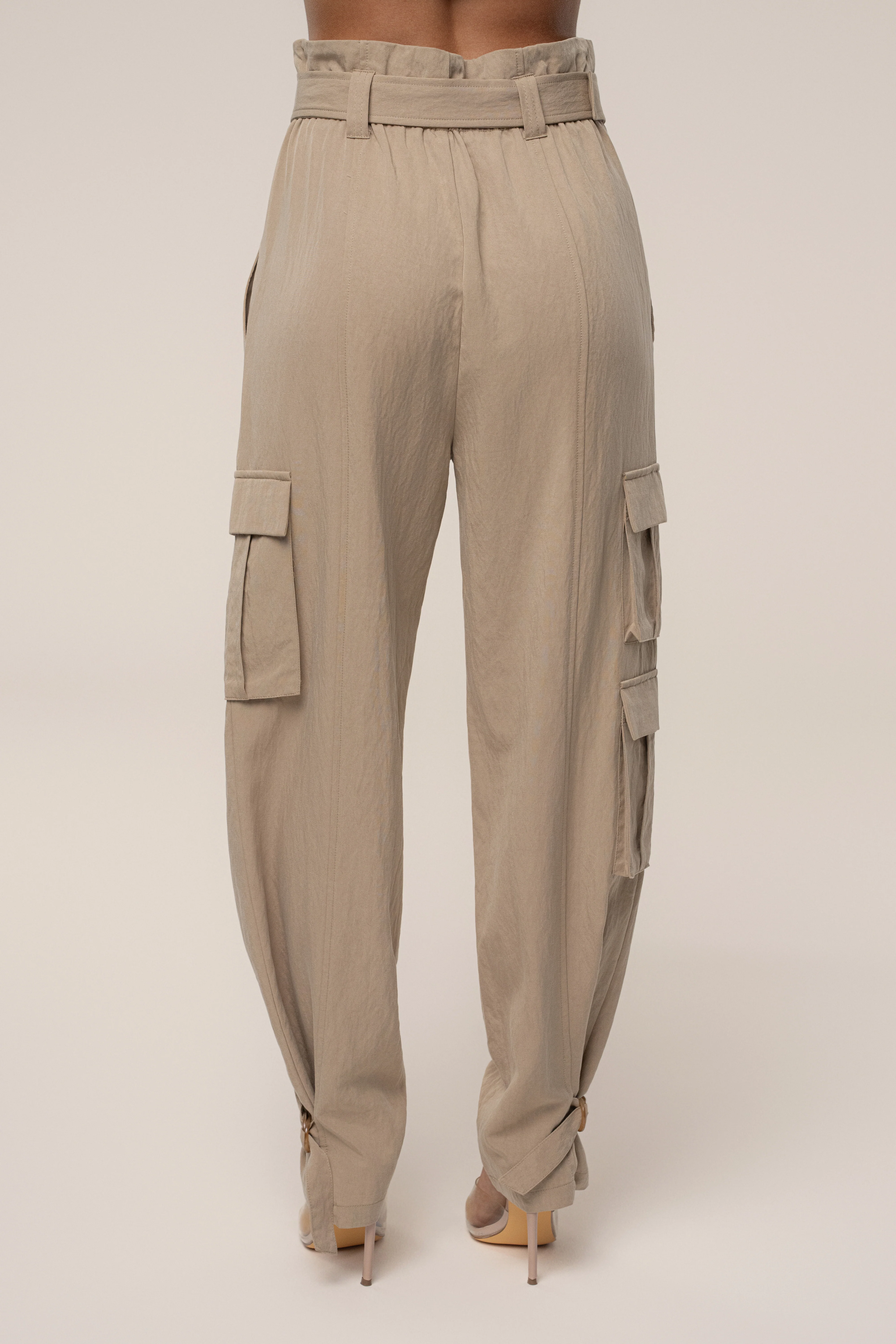 Tan Boundless Belted Cargo Pants - Image 8