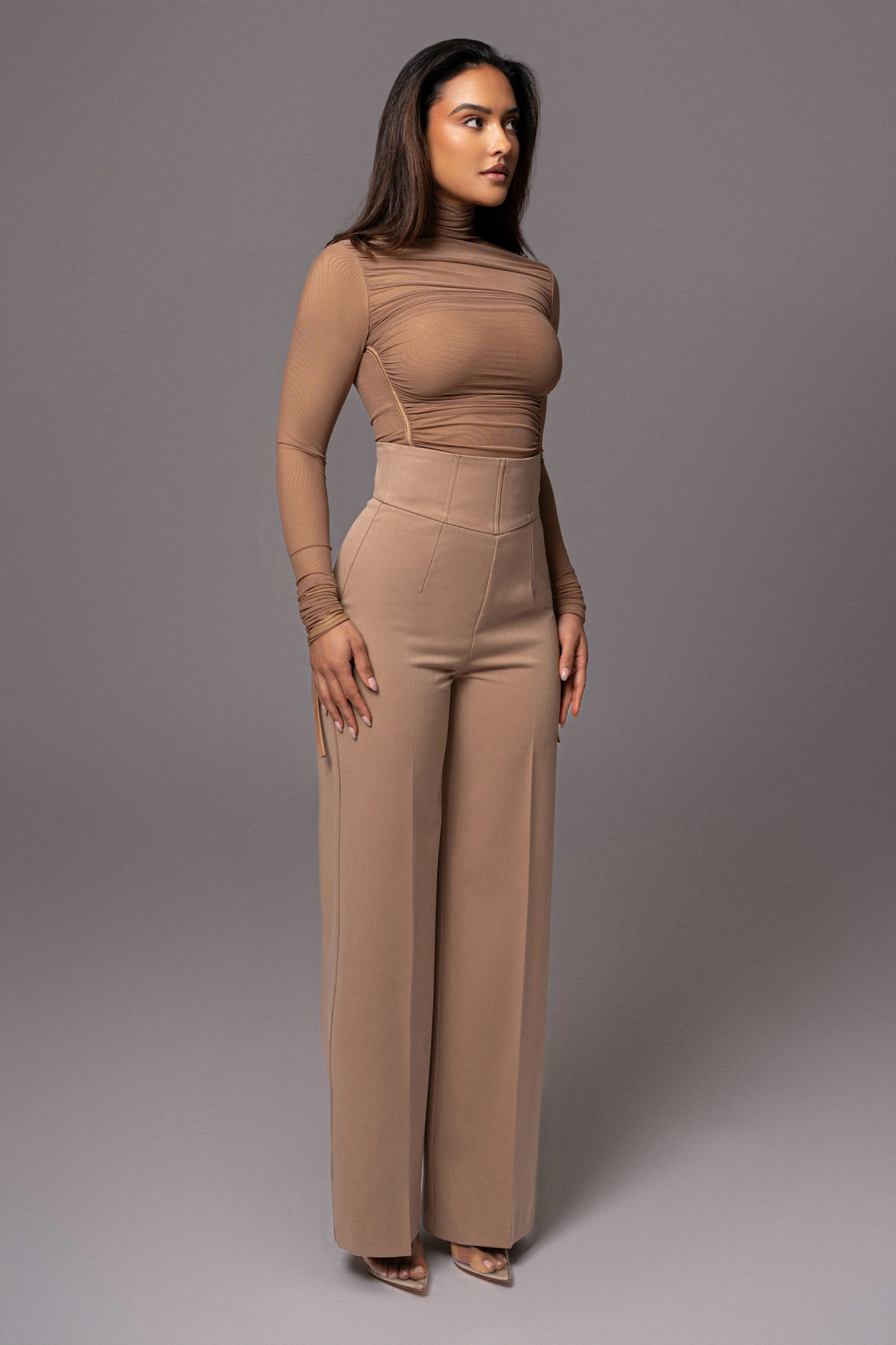 Tan Novena Woven Pants - Image 10