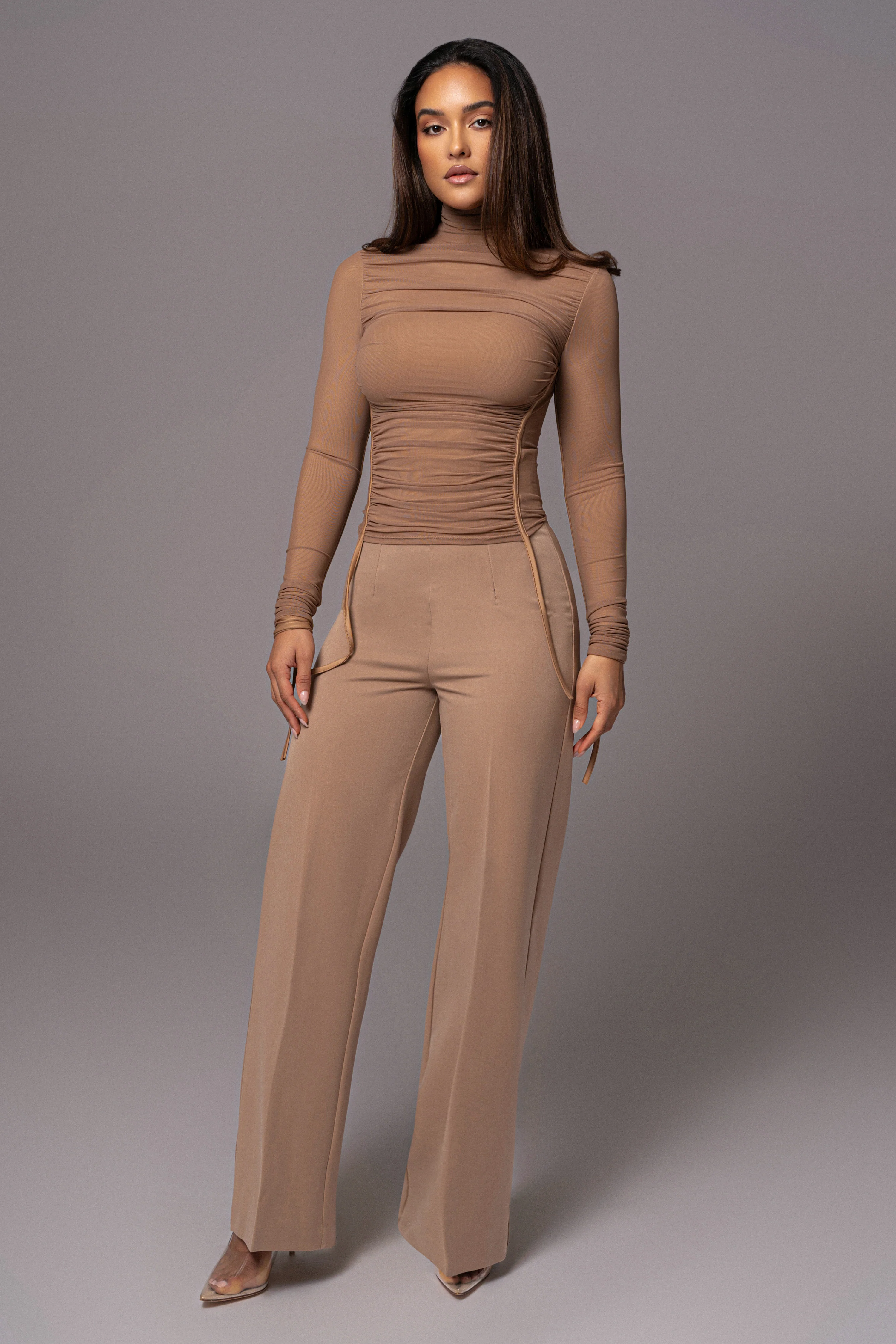 Tan Novena Woven Pants - Image 12