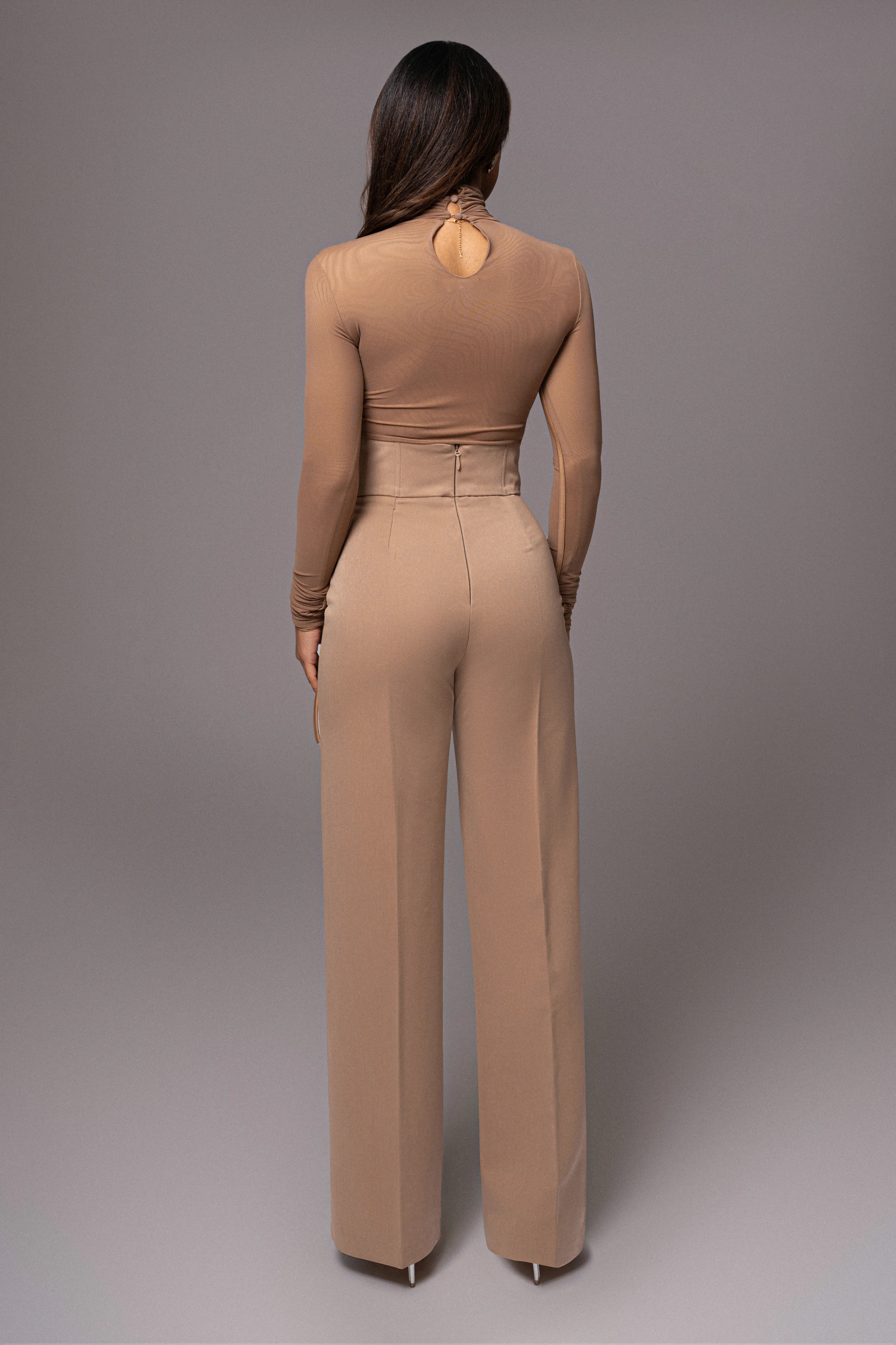 Tan Novena Woven Pants - Image 5