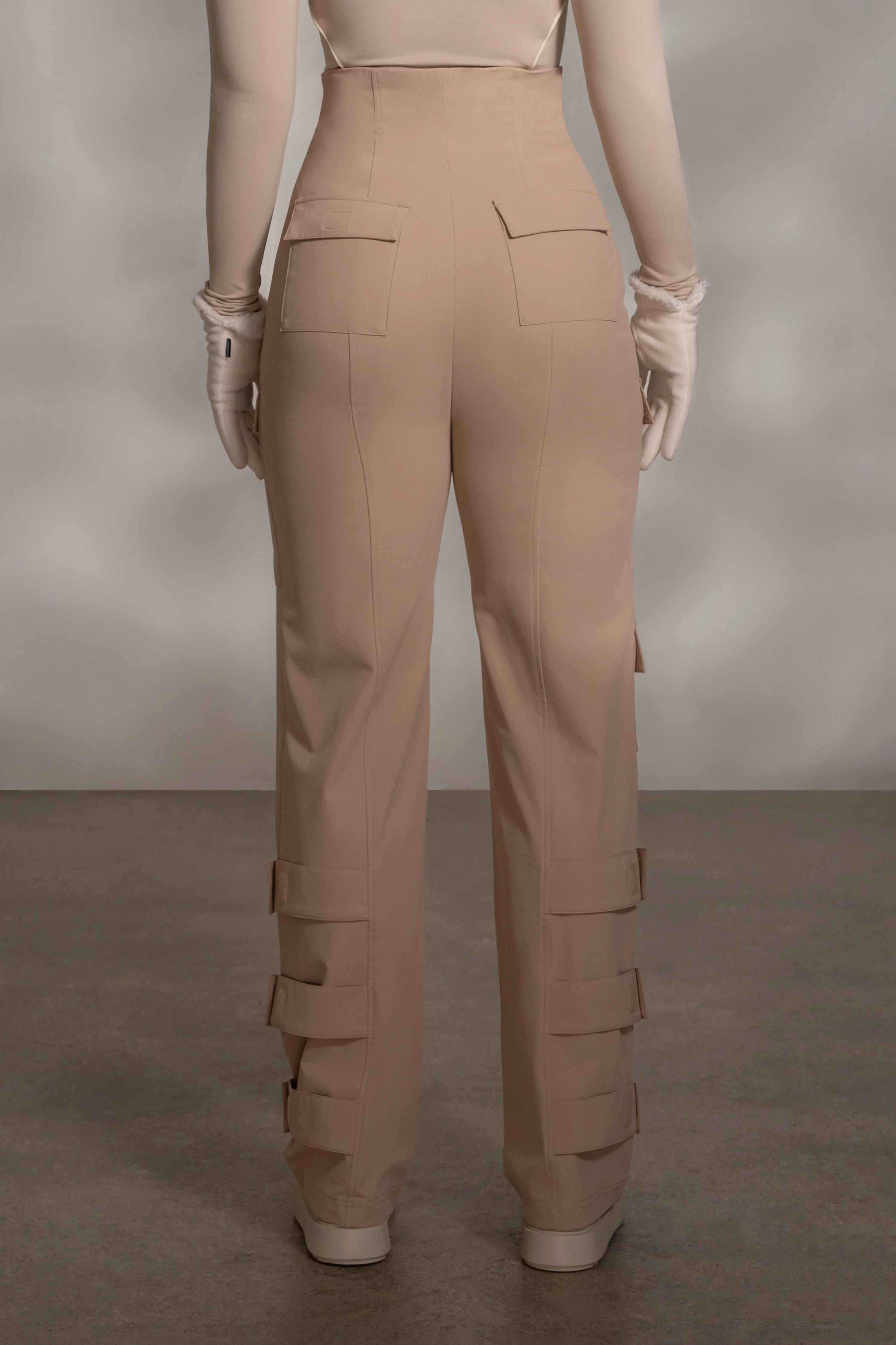 Tan Nyah Nylon Utility Pants - Image 13