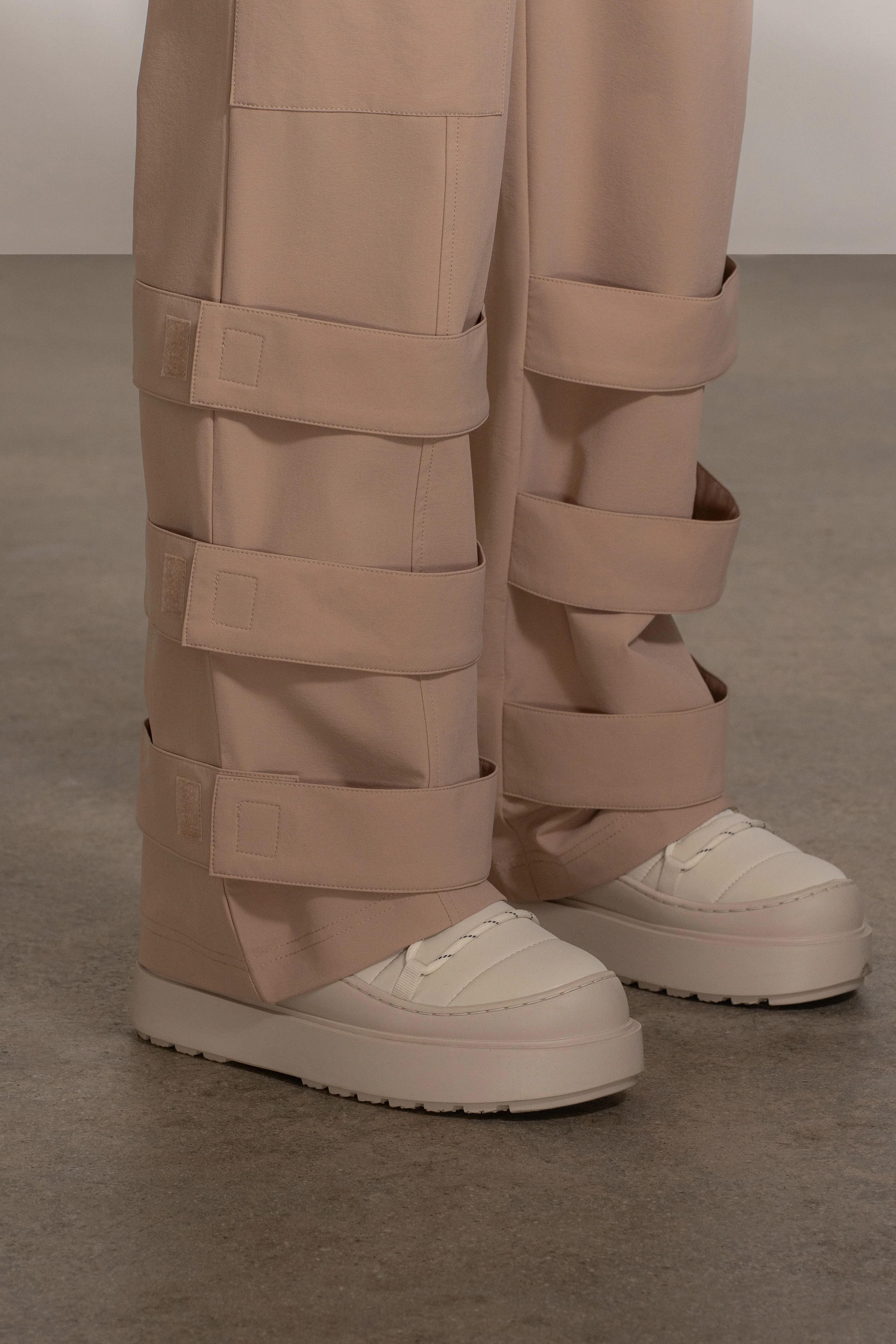 Tan Nyah Nylon Utility Pants - Image 4