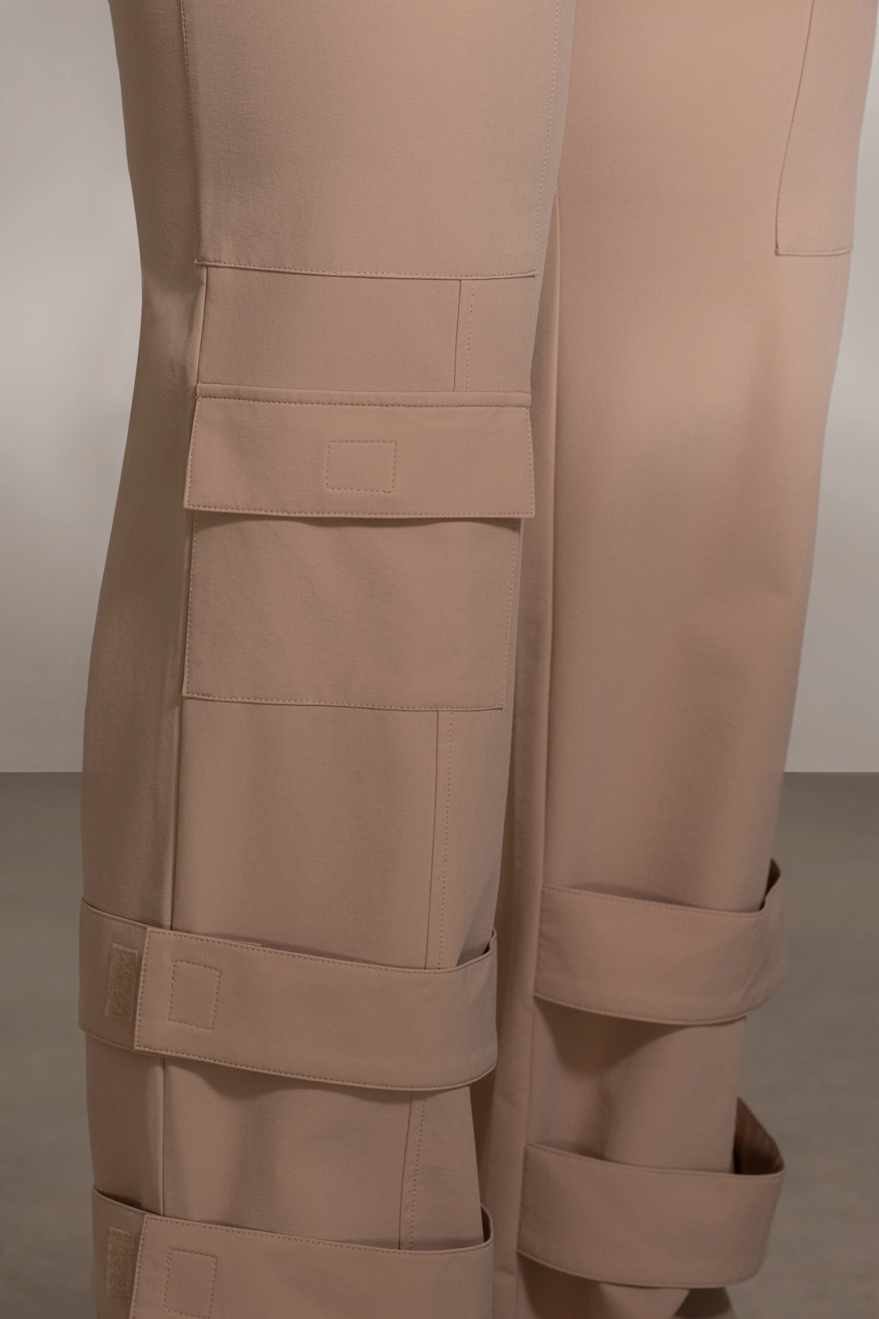 Tan Nyah Nylon Utility Pants - Image 6