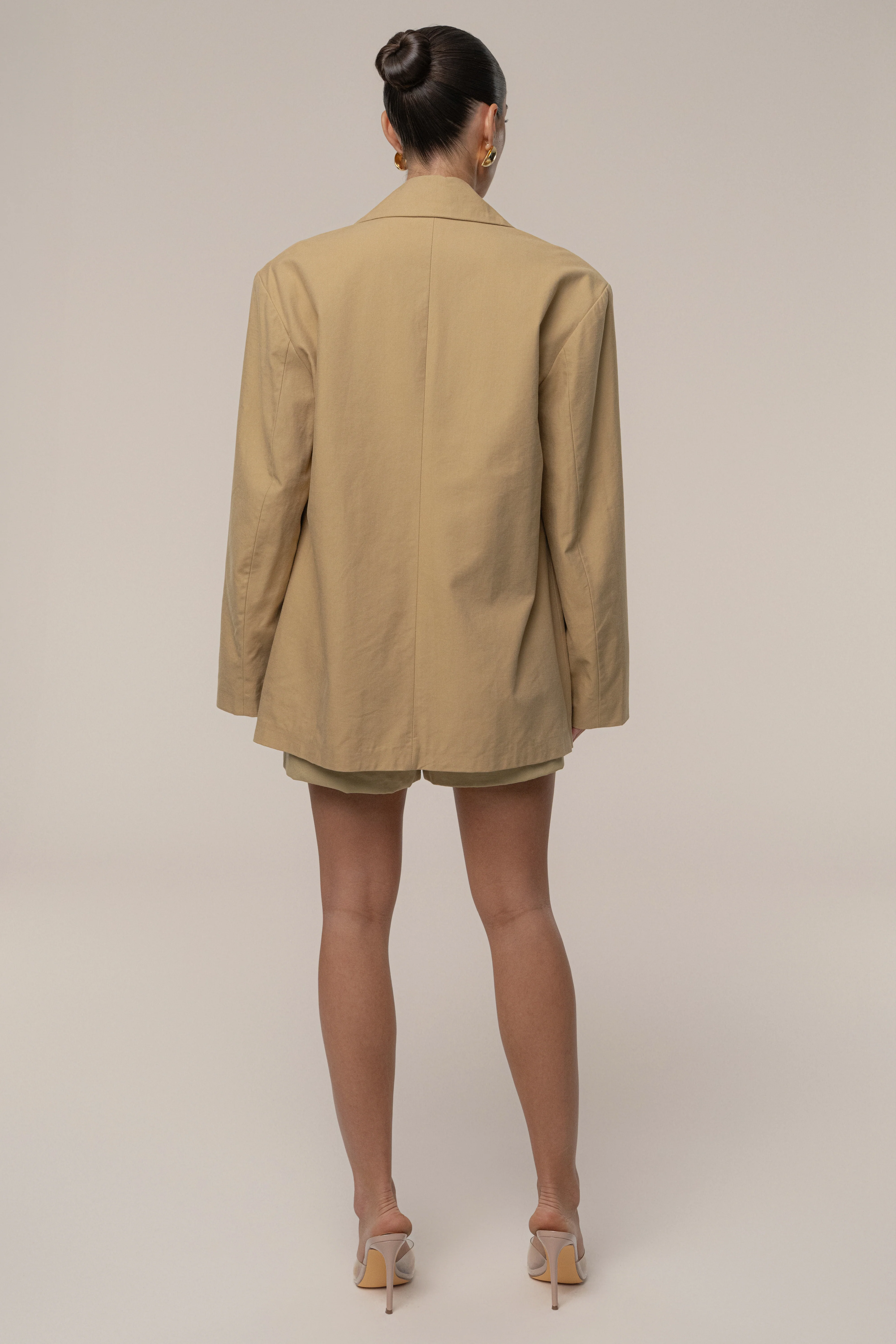 Tan Precision Woven Blazer - Image 10