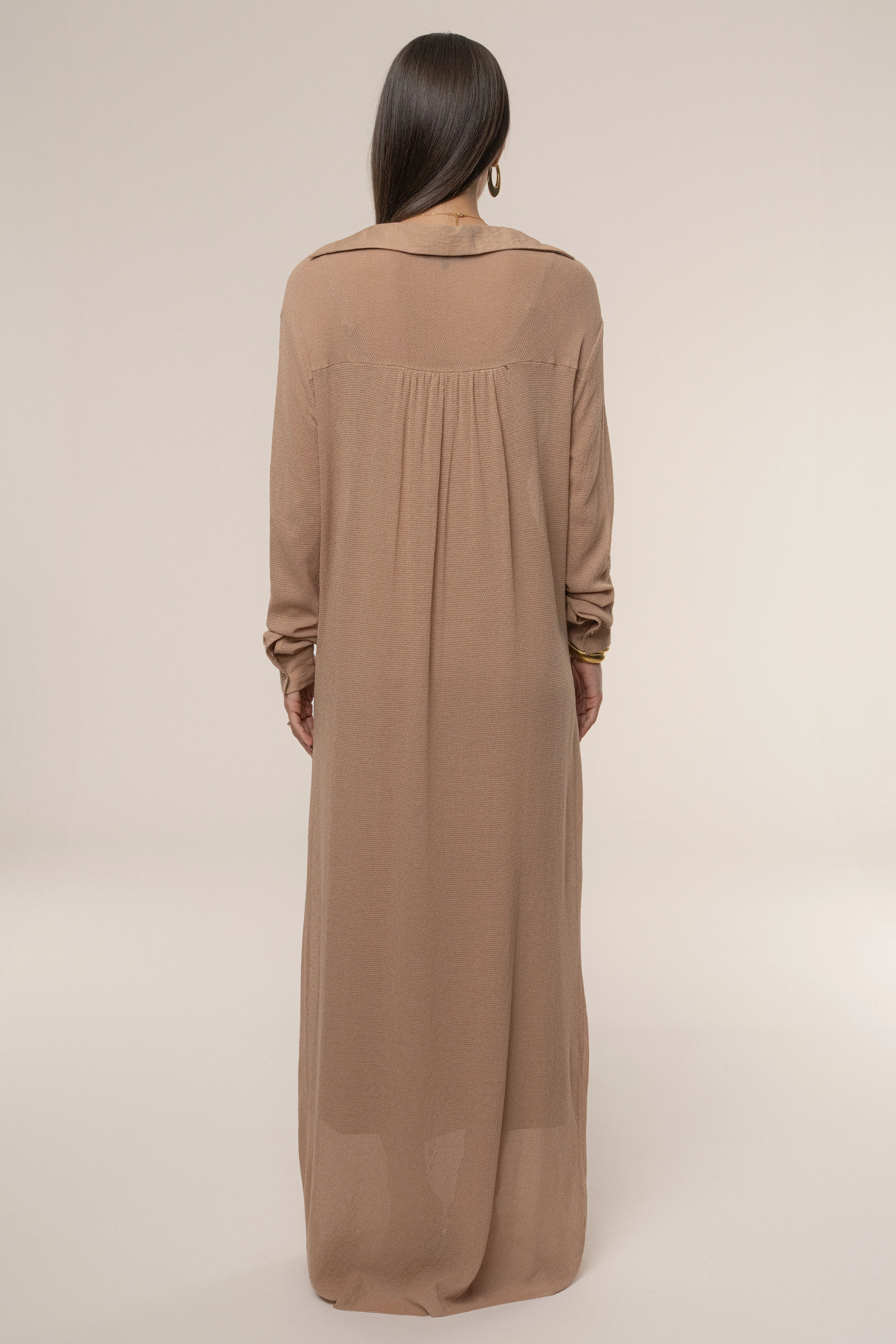 Tan Savanna Cowl Maxi Dress - Image 13