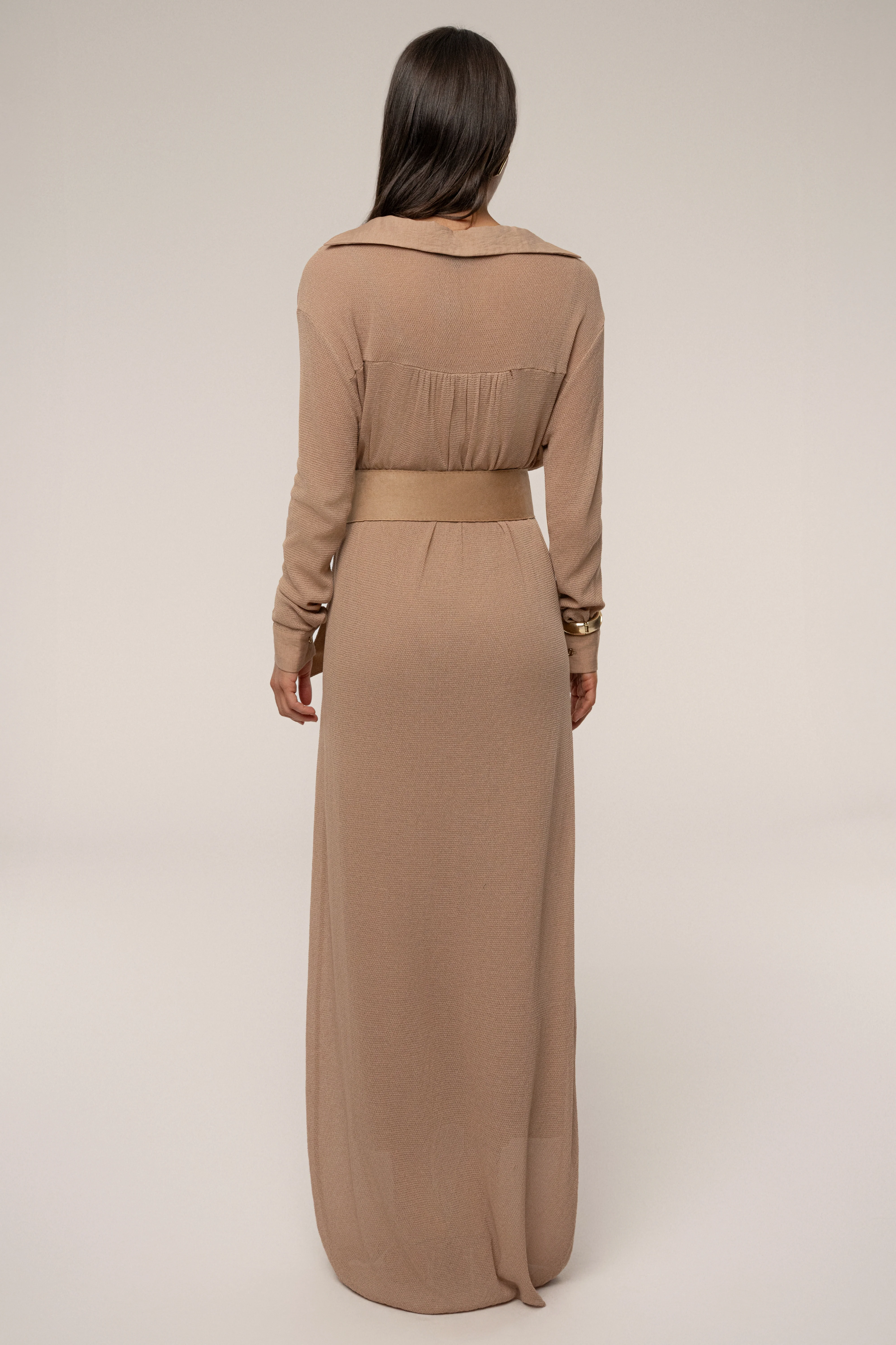 Tan Savanna Cowl Maxi Dress - Image 14