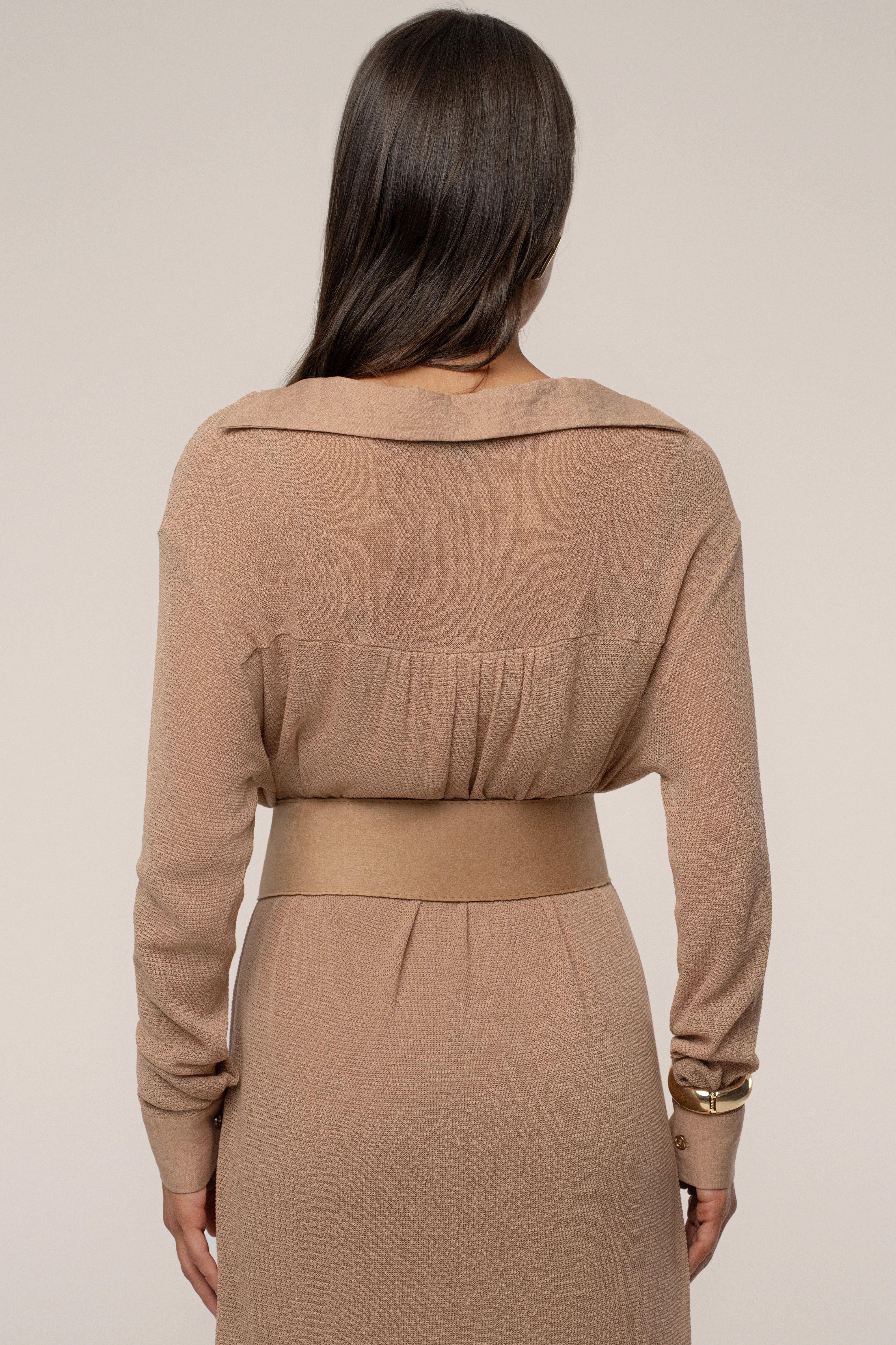 Tan Savanna Cowl Maxi Dress - Image 15