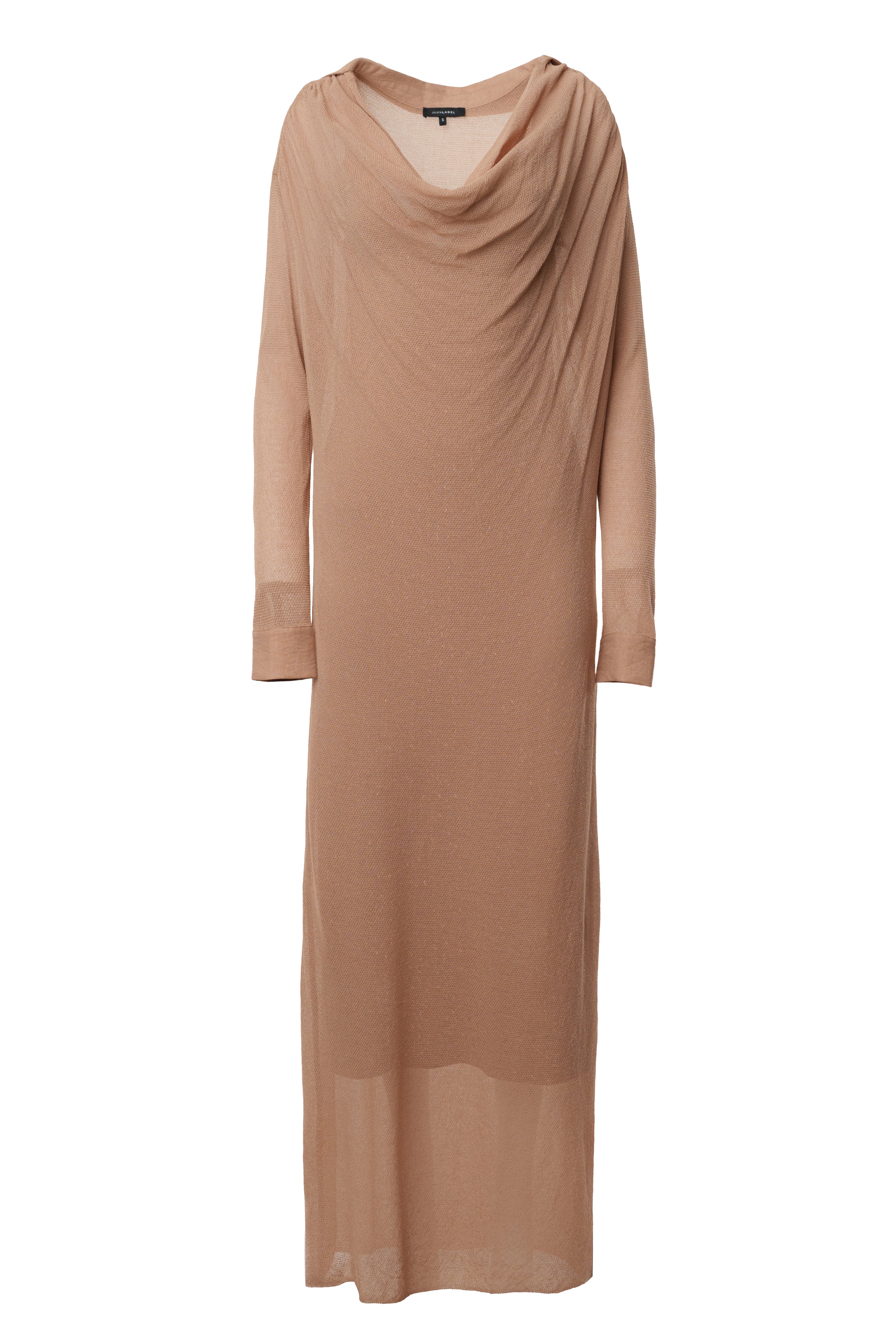 Tan Savanna Cowl Maxi Dress - Image 3