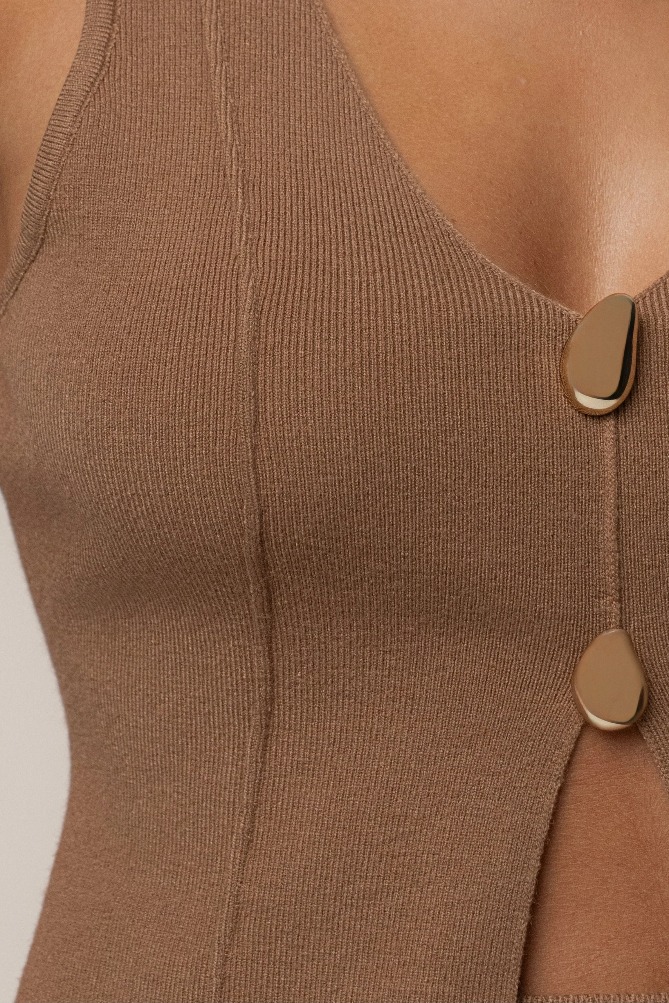 Tan Soft Sands Knit Skirt Set - Image 9