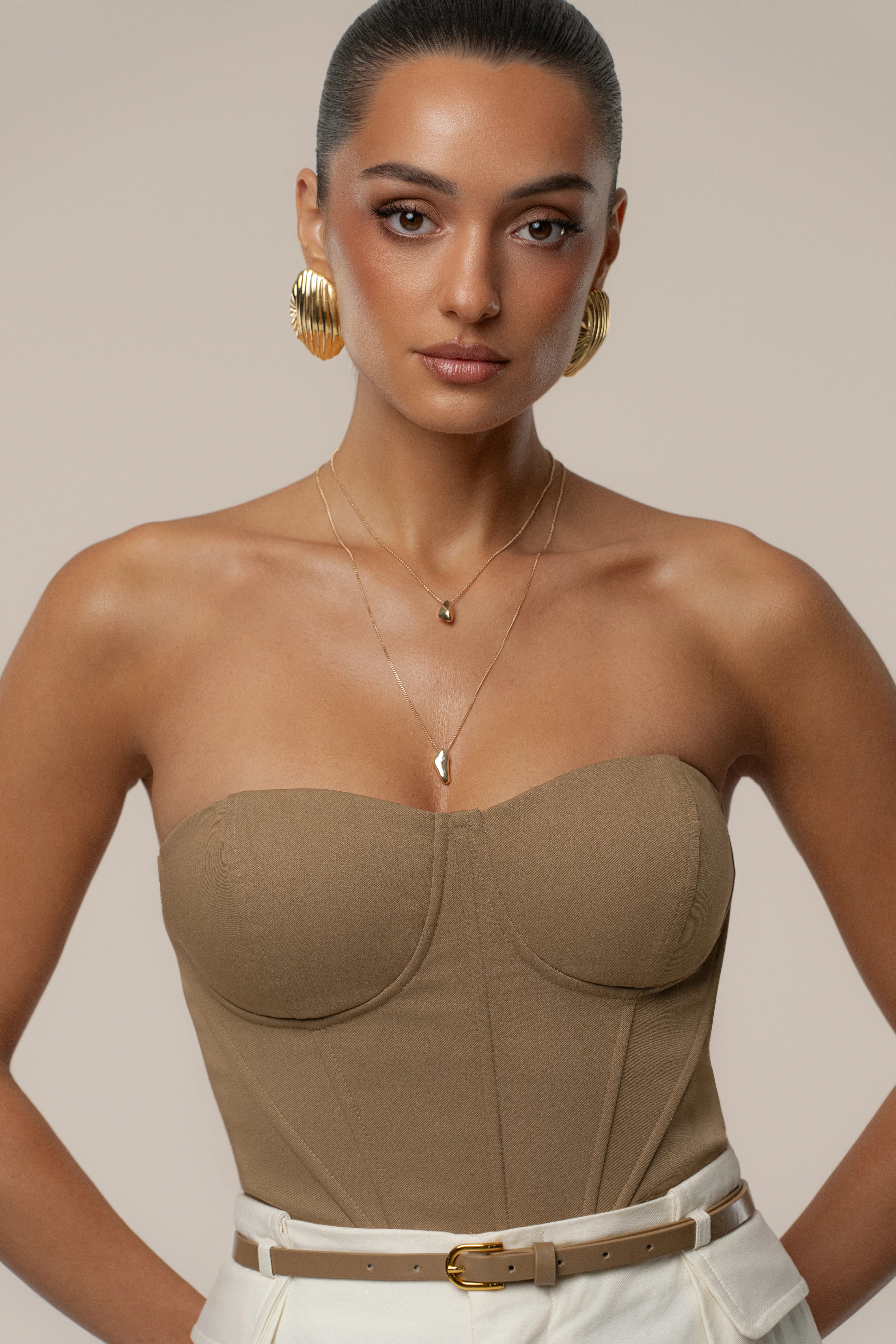 Tan Sunset Tides Corset - Image 4