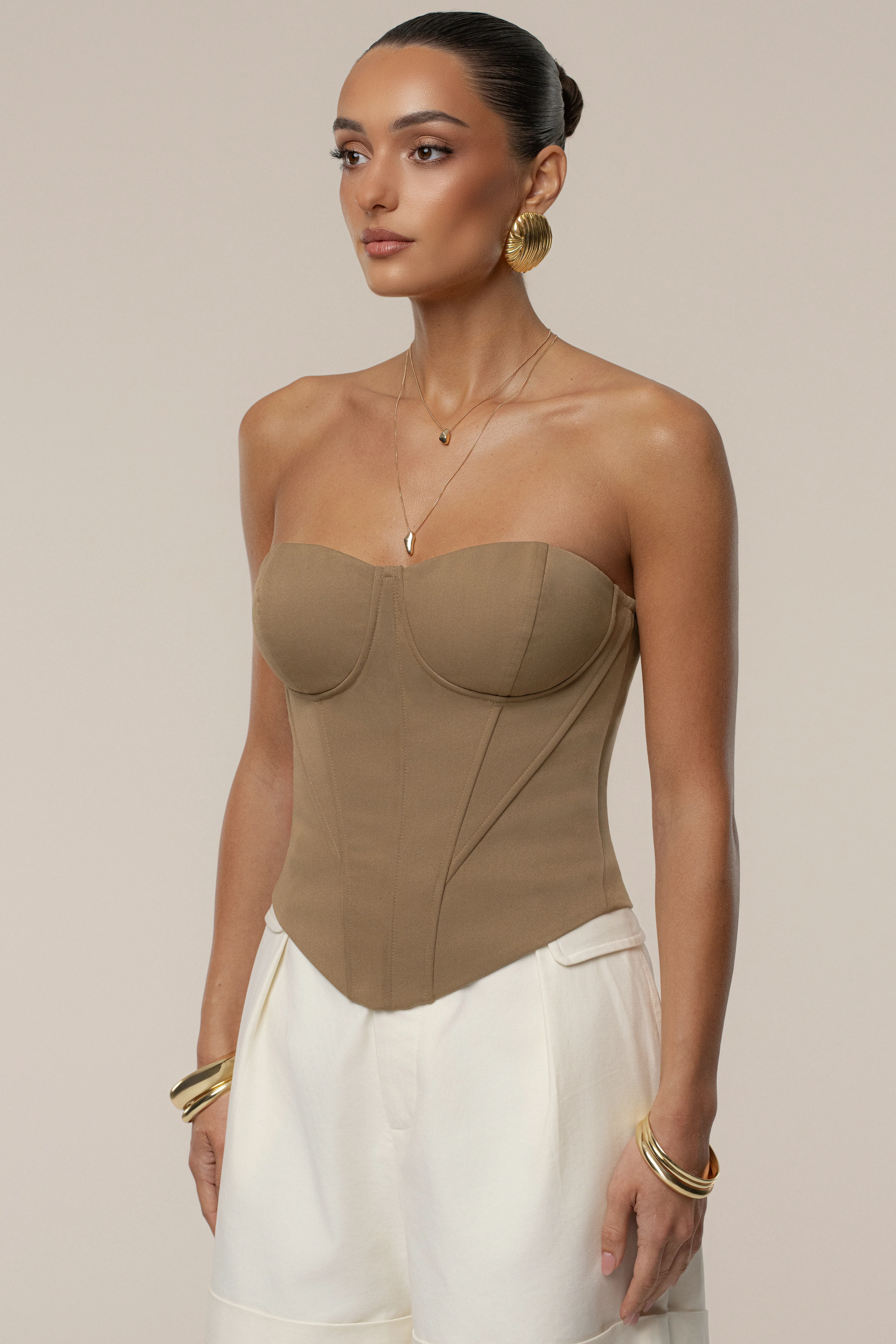 Tan Sunset Tides Corset - Image 6