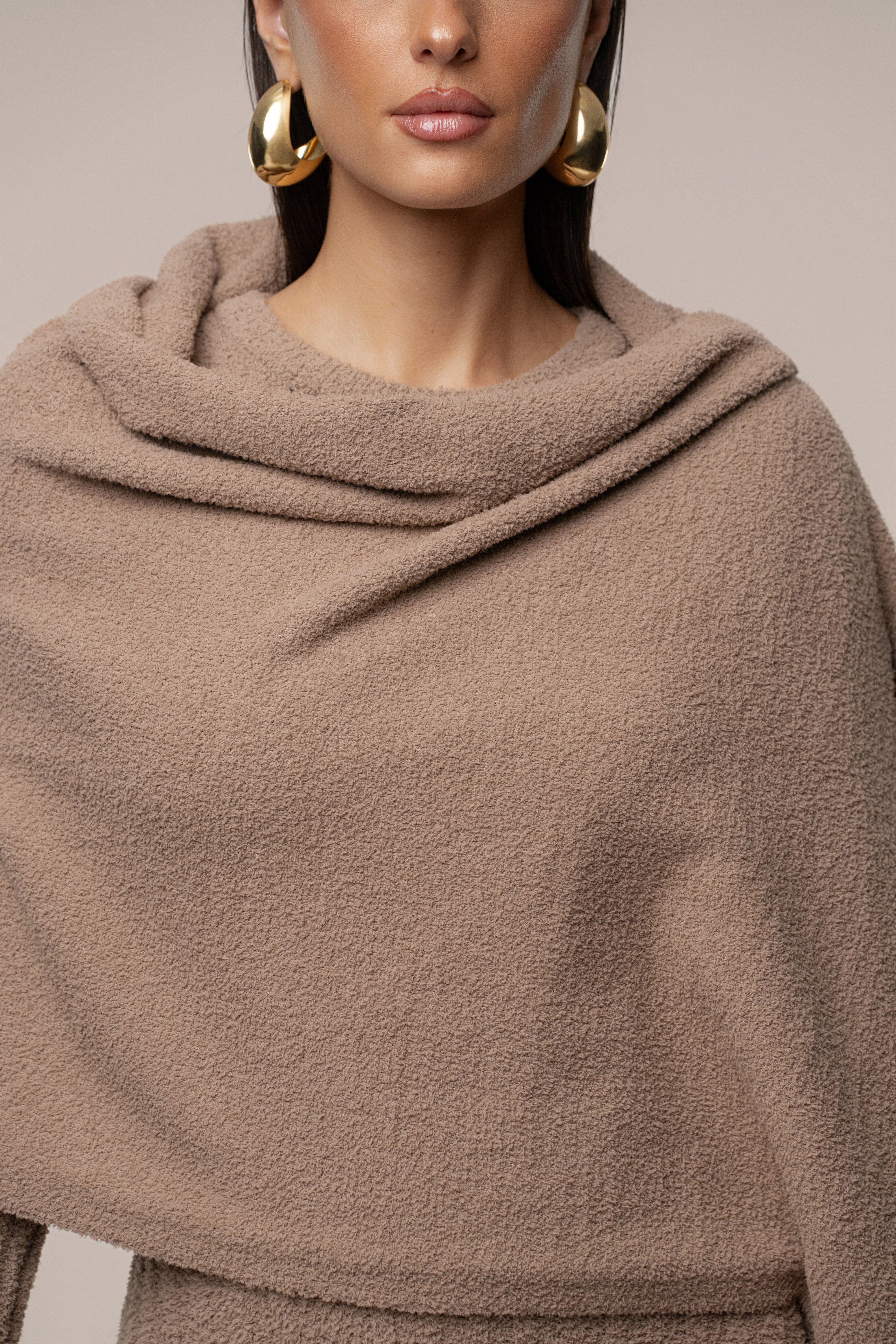 Taupe First Class Ribbed Maxi Dress - Image 16