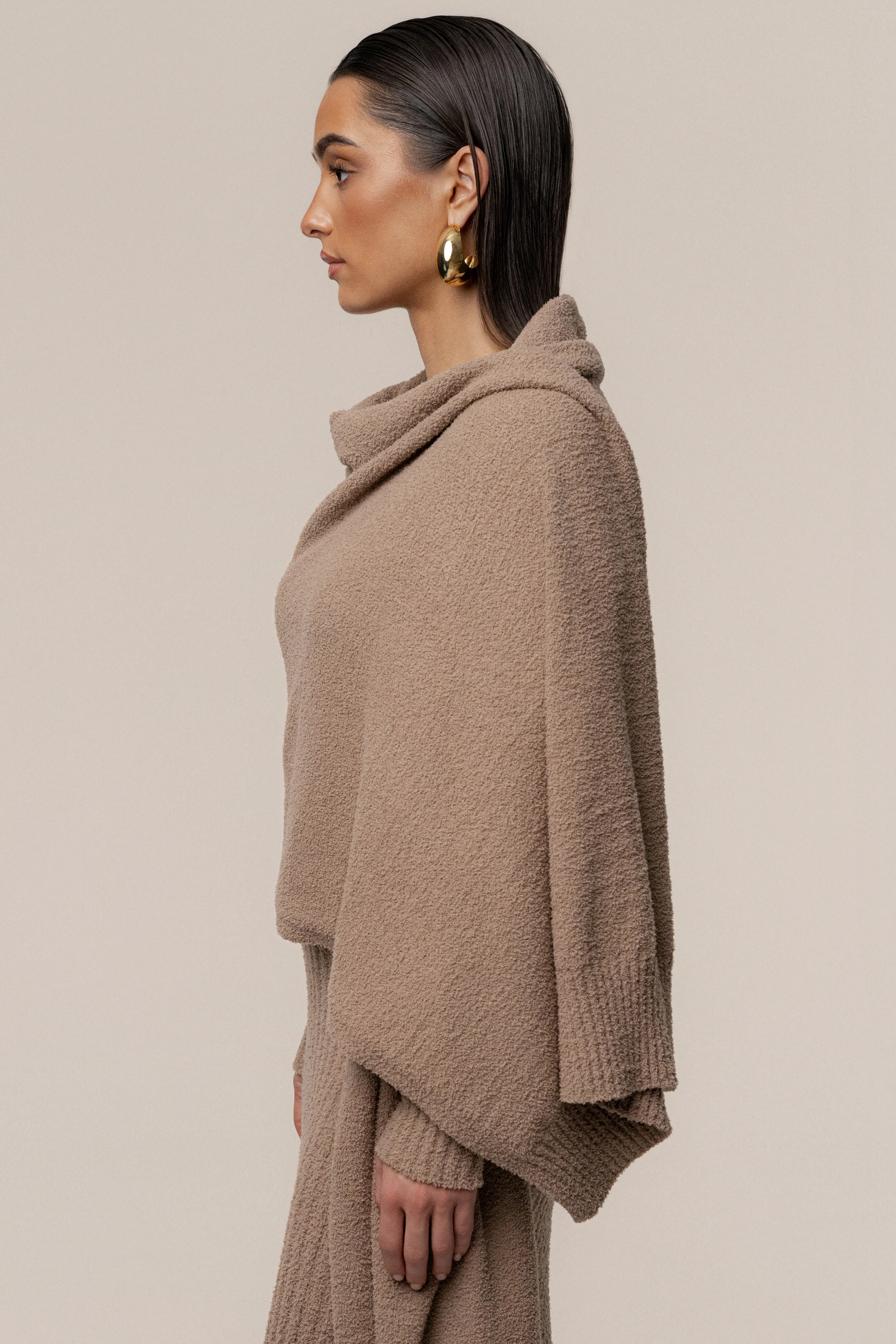 Taupe First Class Ribbed Maxi Dress - Image 19
