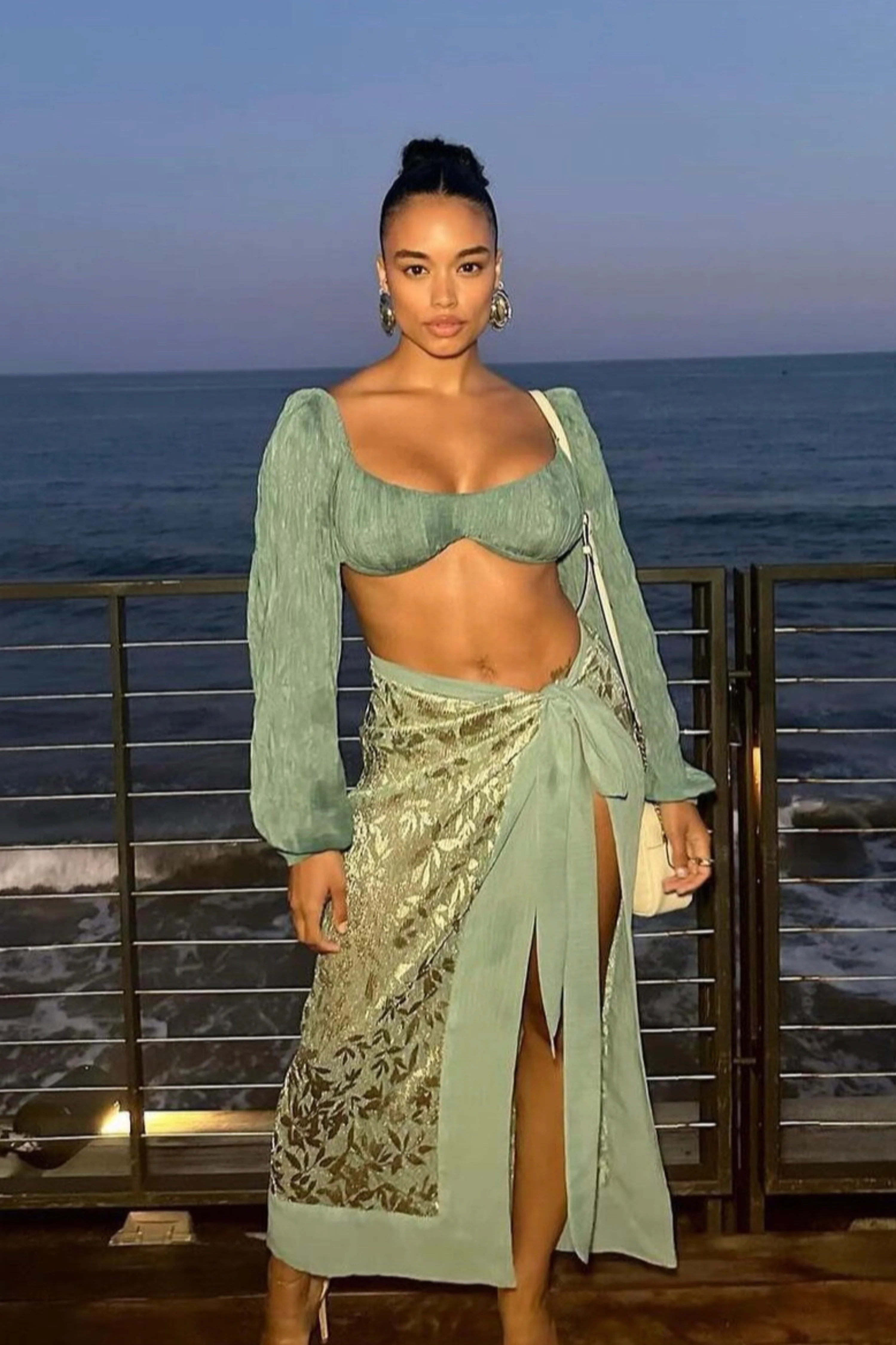 Teal Carey Long Sleeve Top - Image 3