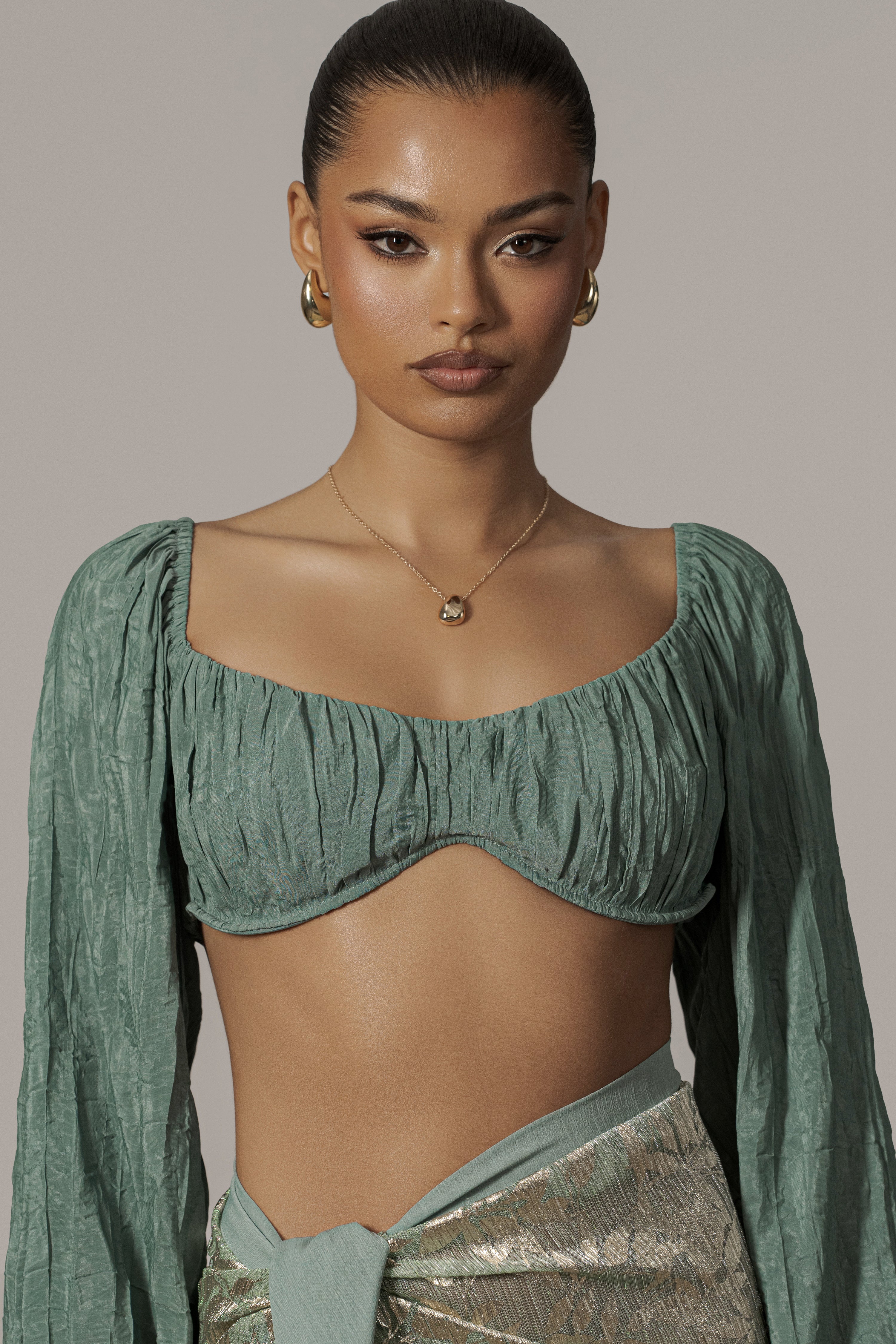 Teal Carey Long Sleeve Top - Image 7