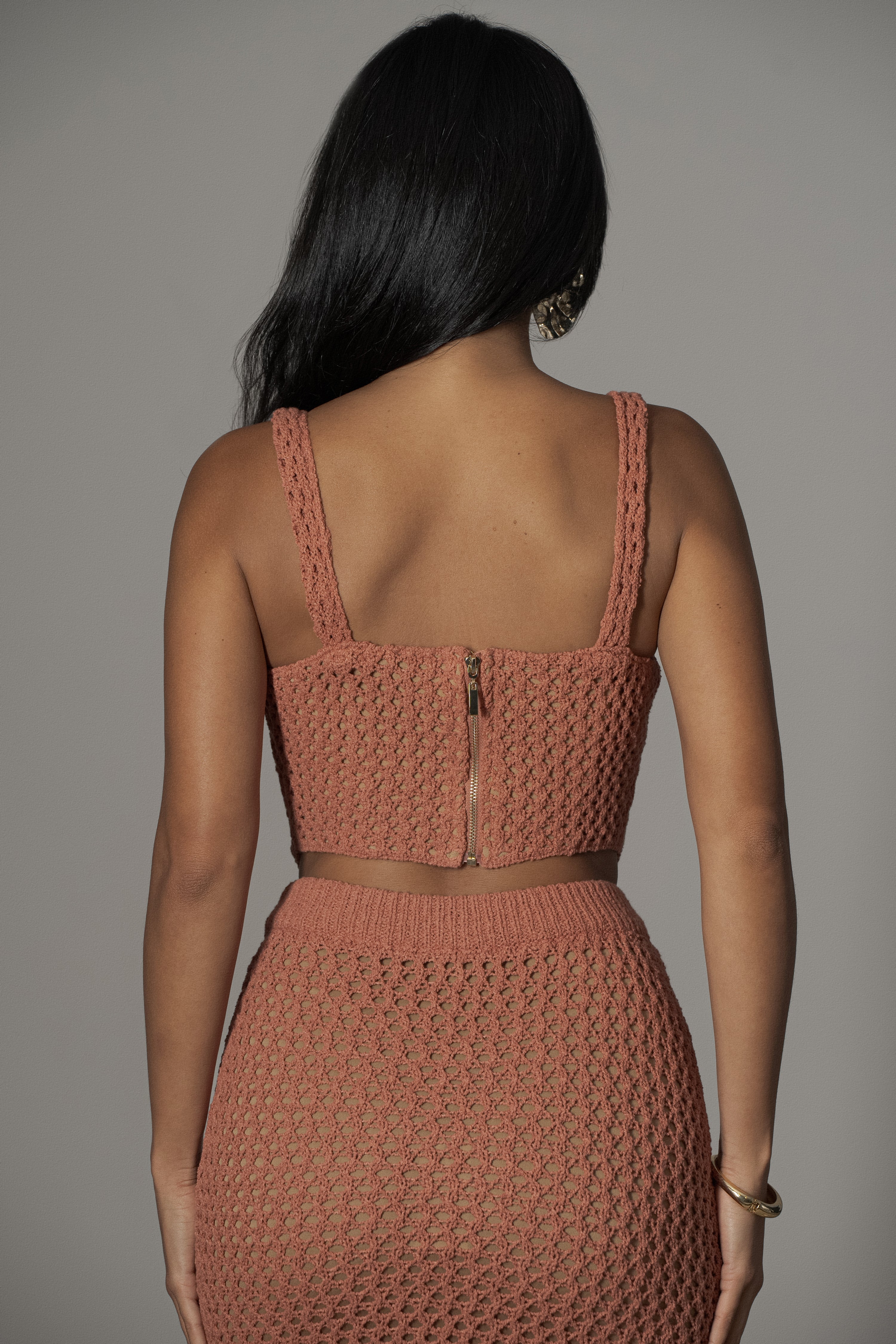 Terra Cotta Sea Depths Maxi Skirt - Image 3