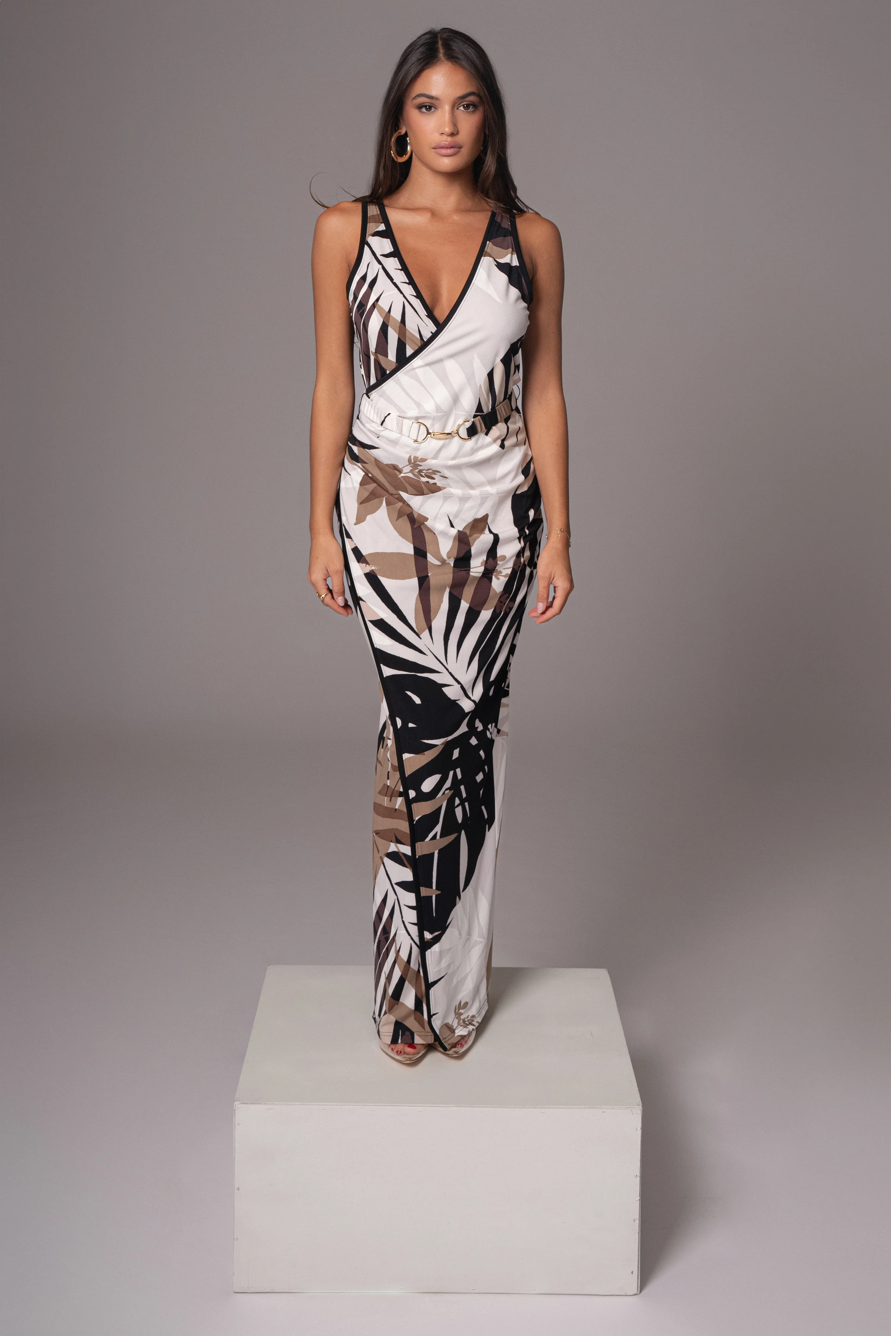 Tropical Print Revival Wrap Dress - Image 6