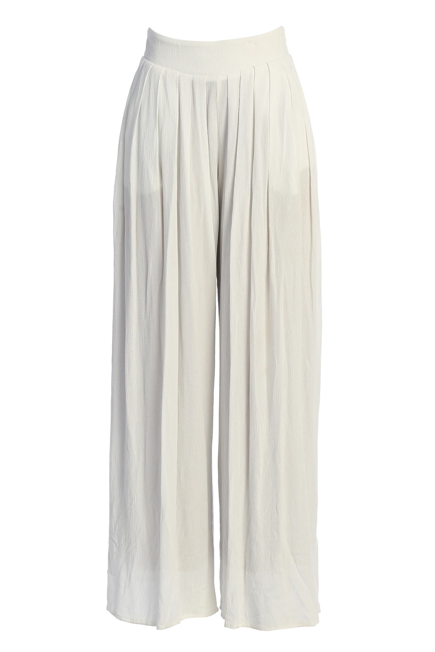 White After Sunset Pleated Pants - Image 3