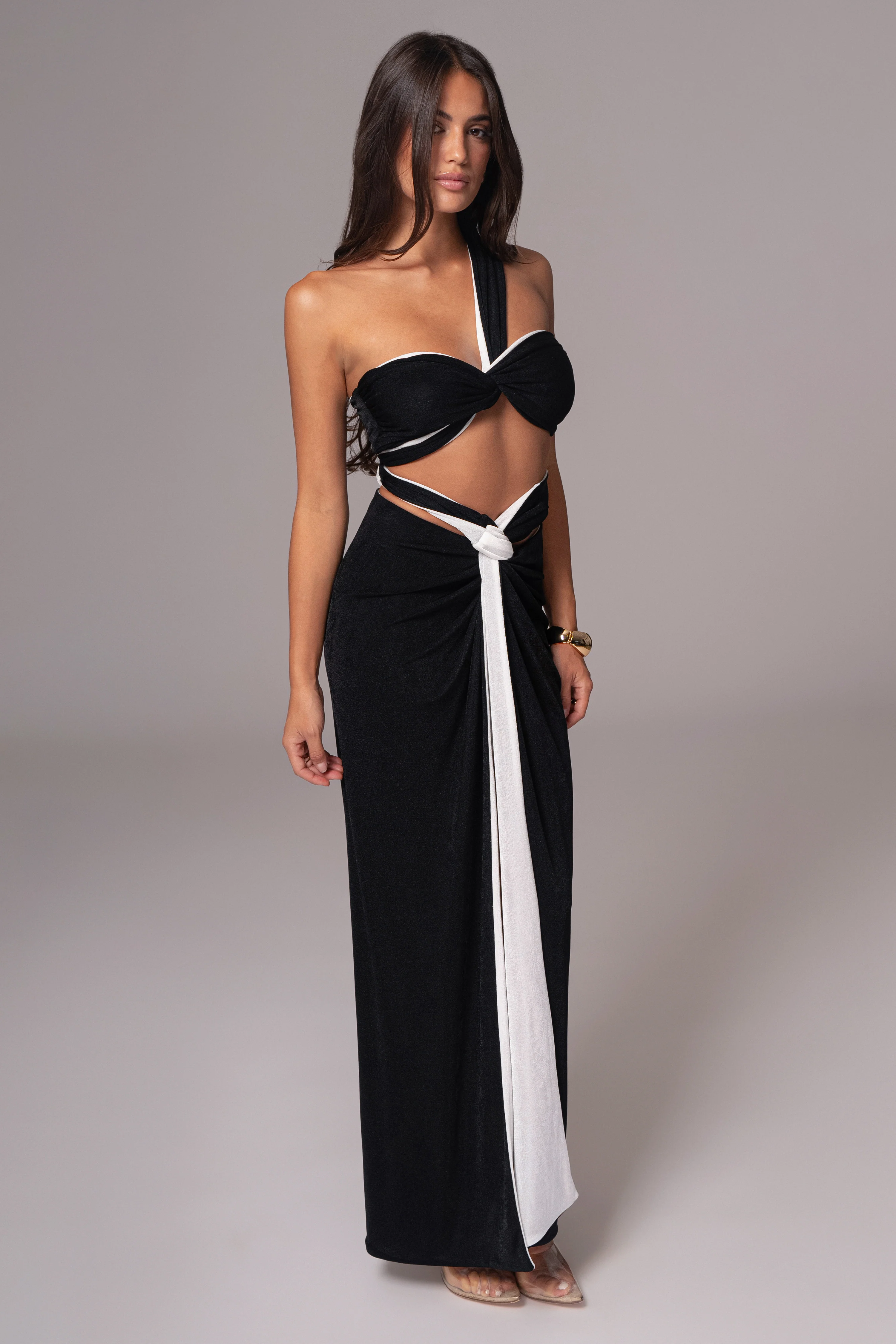 White/Black Venus Reversible Skirt Set - Image 26