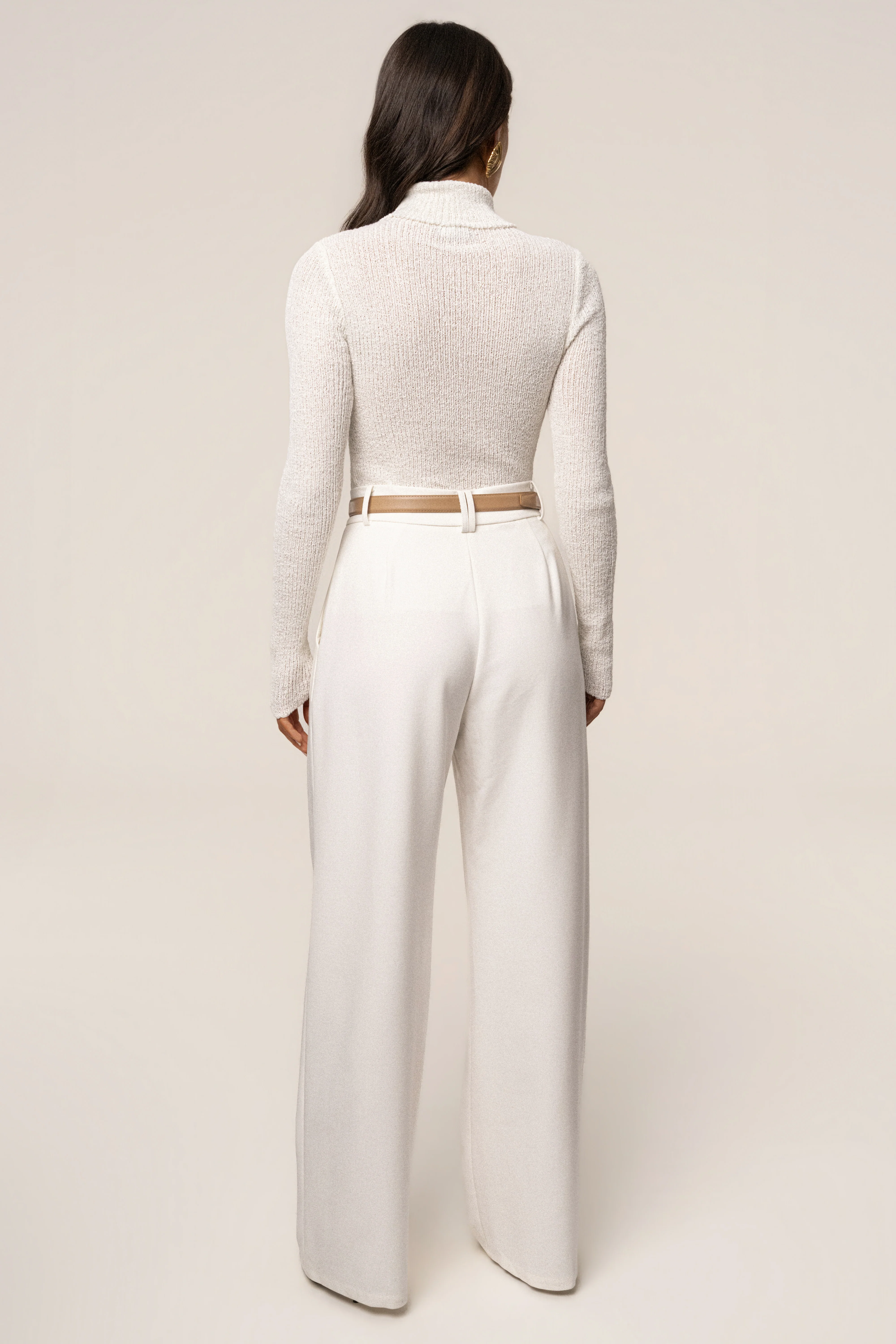 White Carli Turtle Neck Top - Image 10