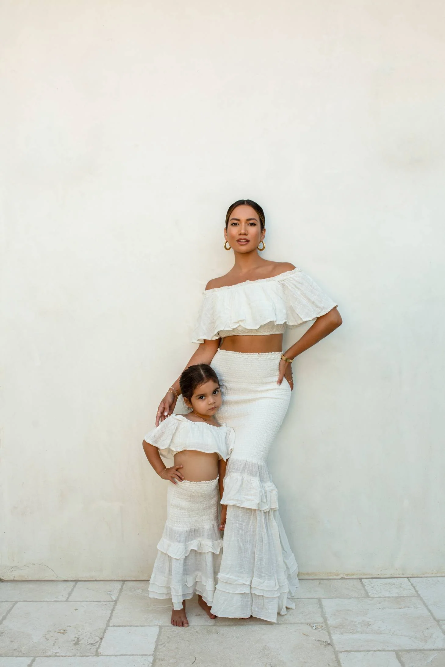White Emily Ruffled Skirt Set - Image 5