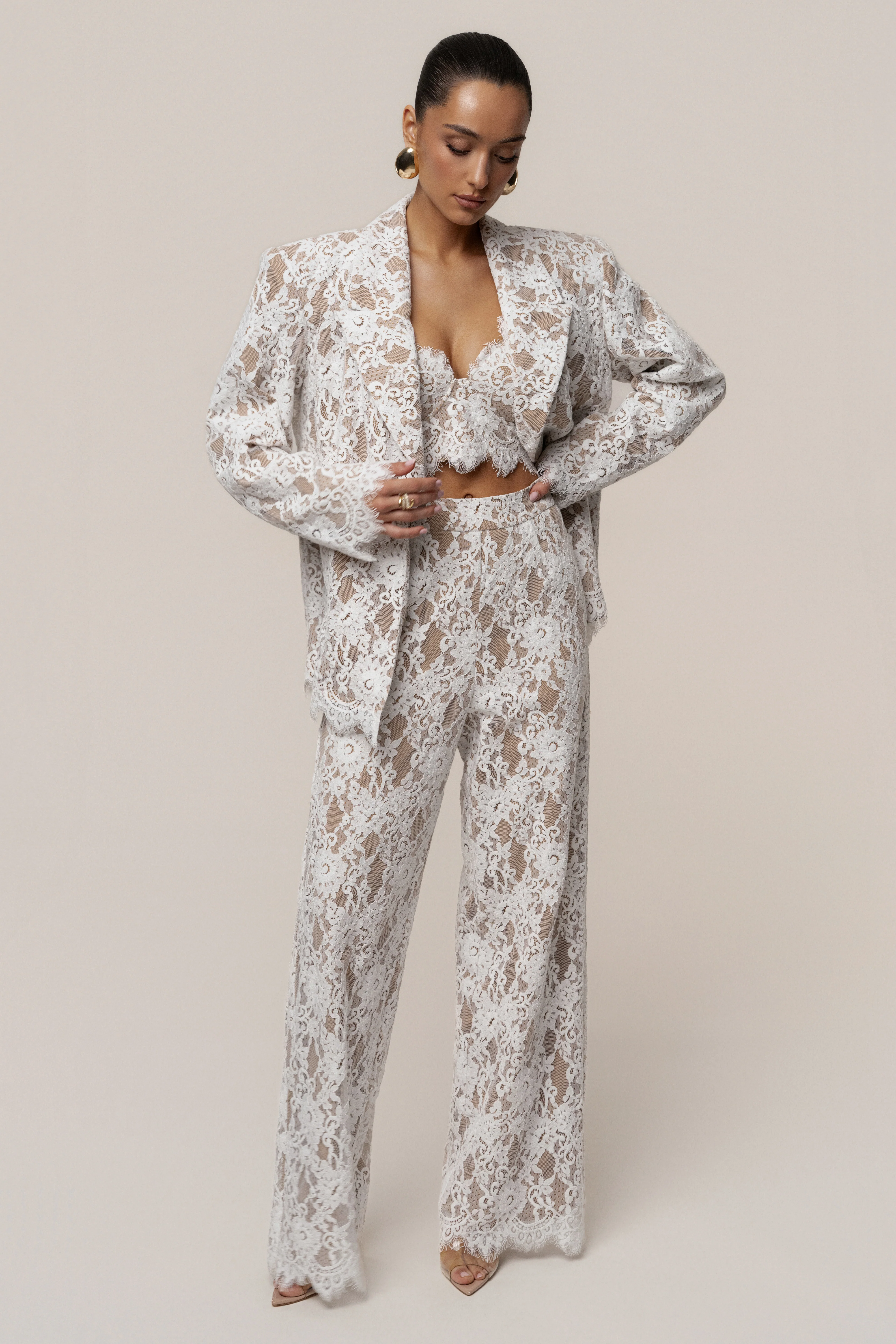 White Forever Crush Lace Pant - Image 6