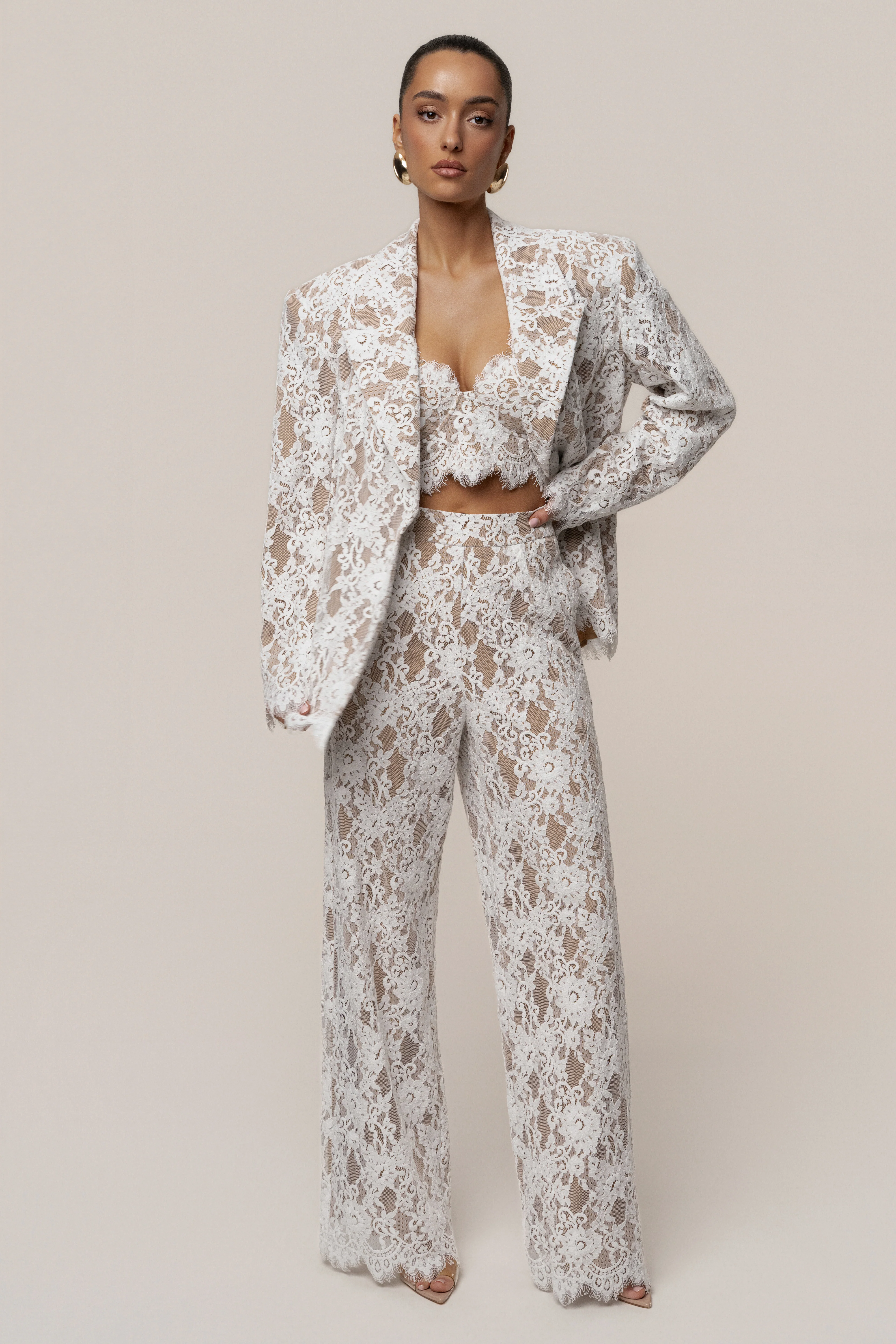 White Forever Crush Lace Top - Image 6