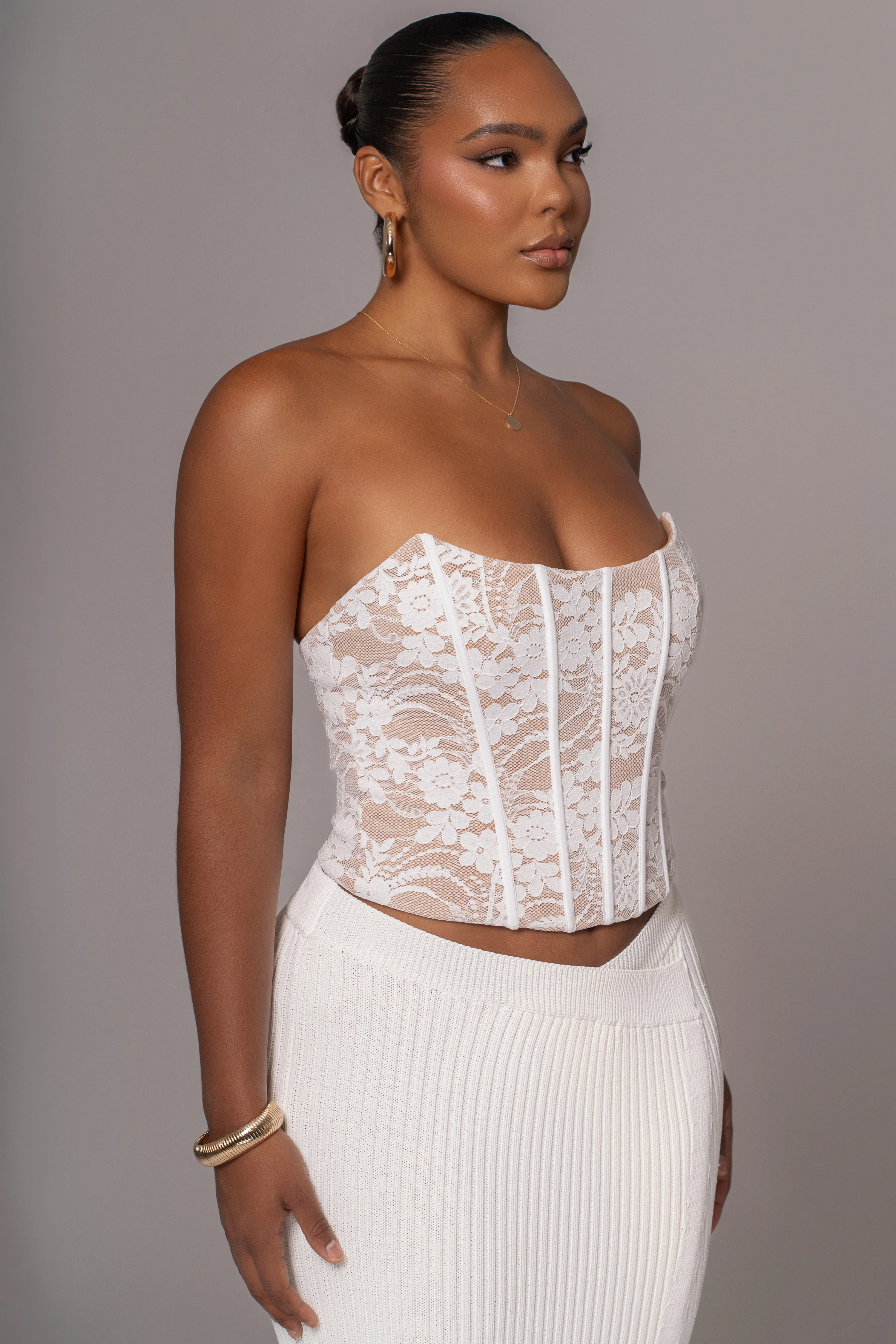 White Rosemere Lace Top - Image 4