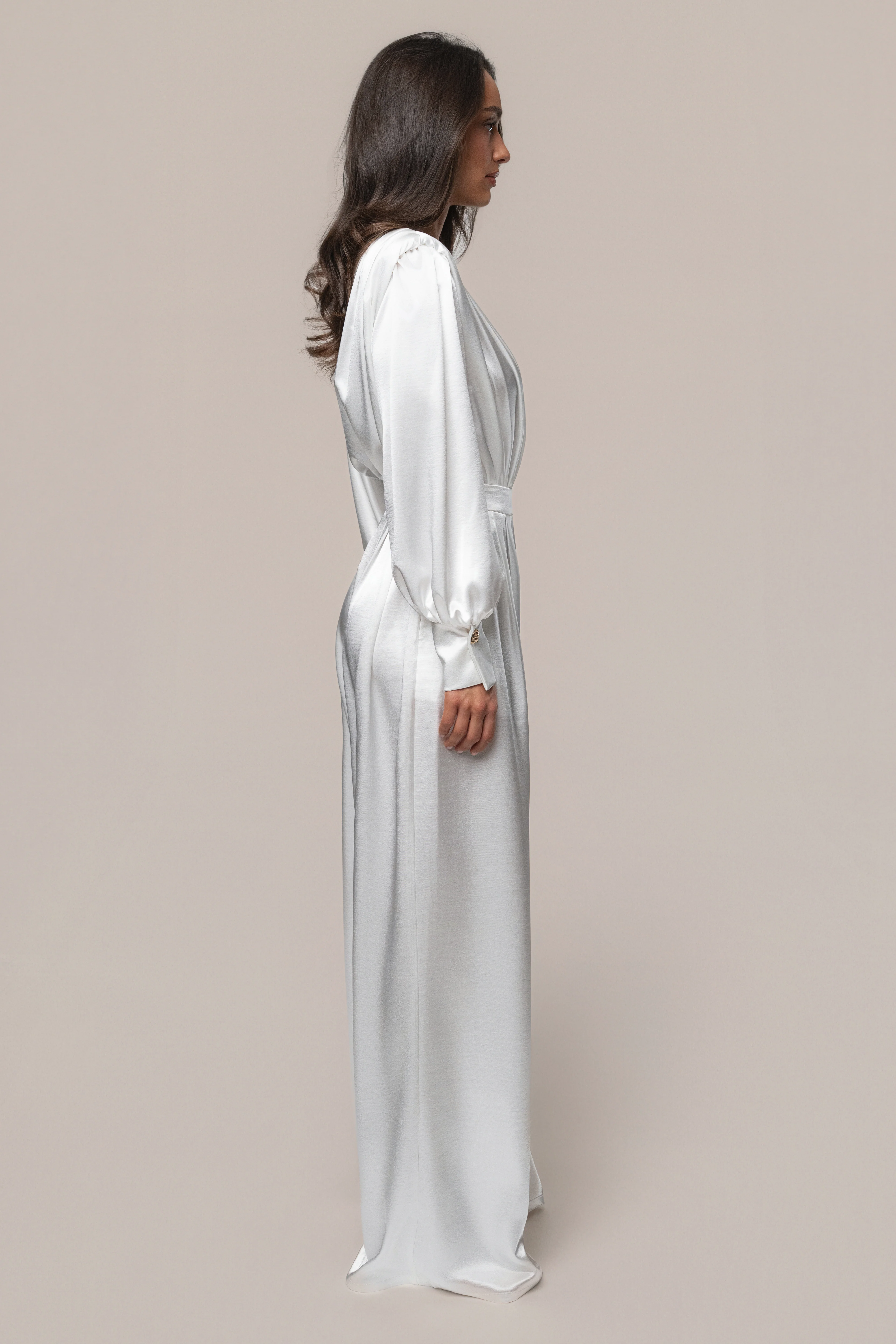 White Satin Radiance Bodysuit - Image 10