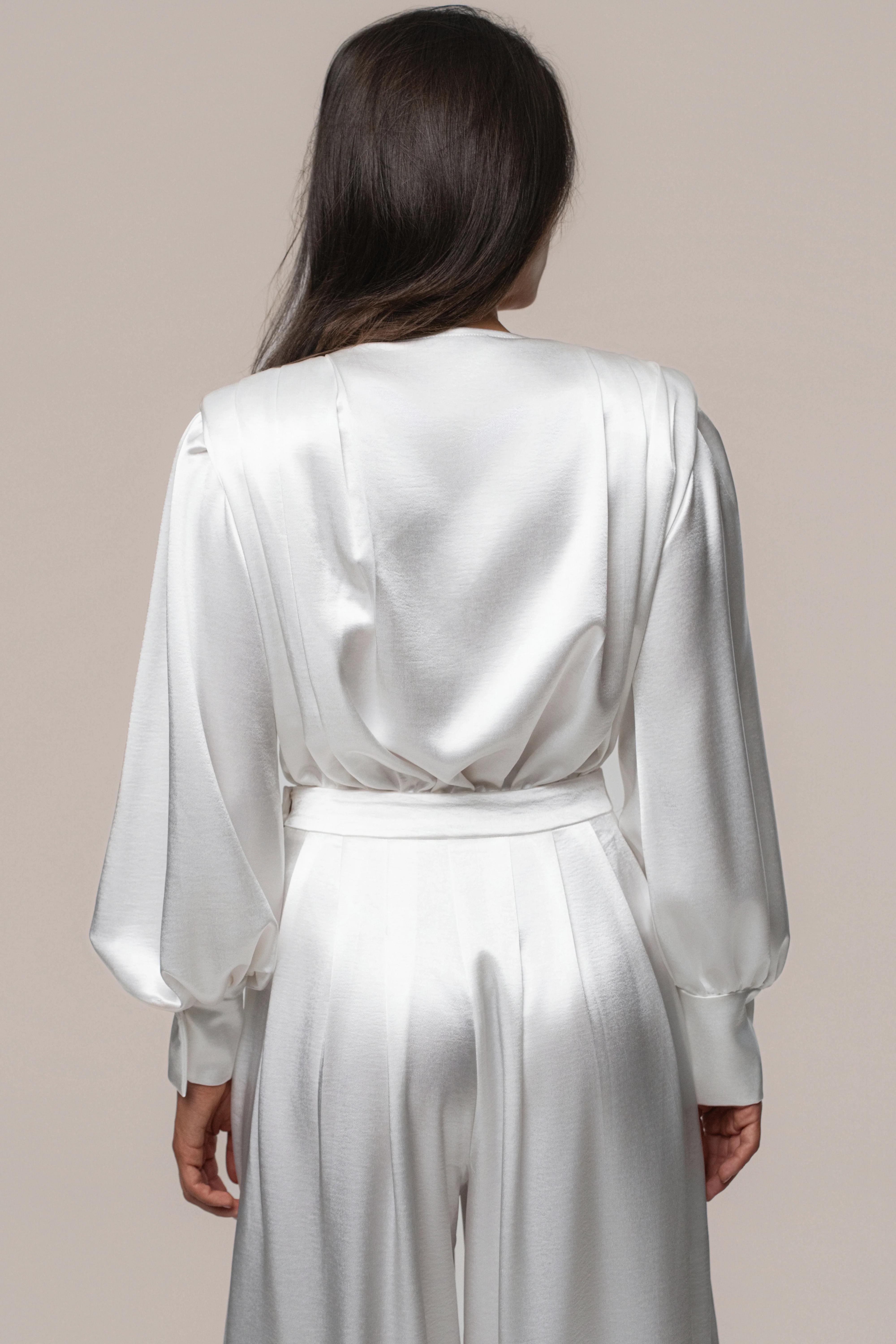 White Satin Radiance Bodysuit - Image 14
