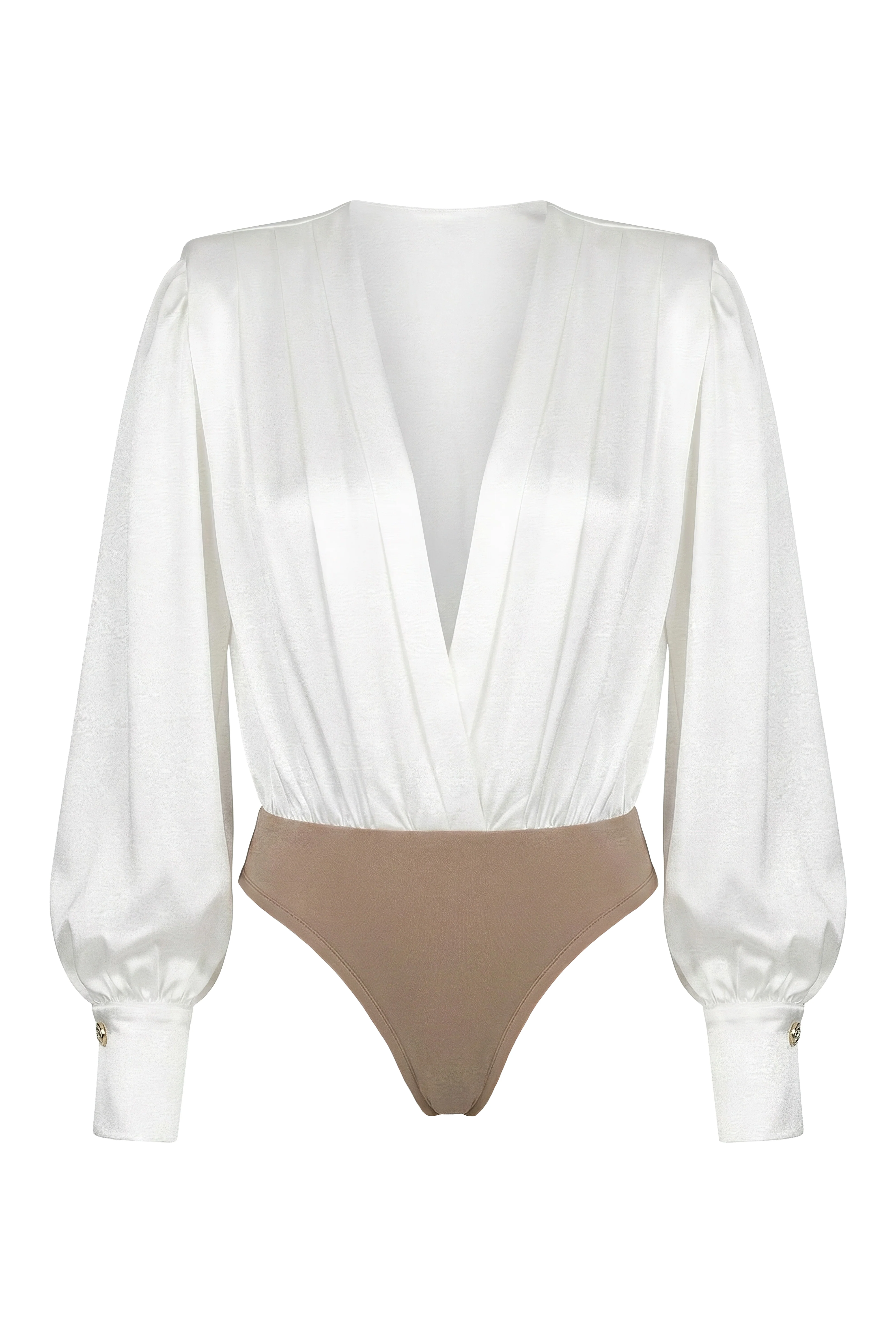 White Satin Radiance Bodysuit - Image 3