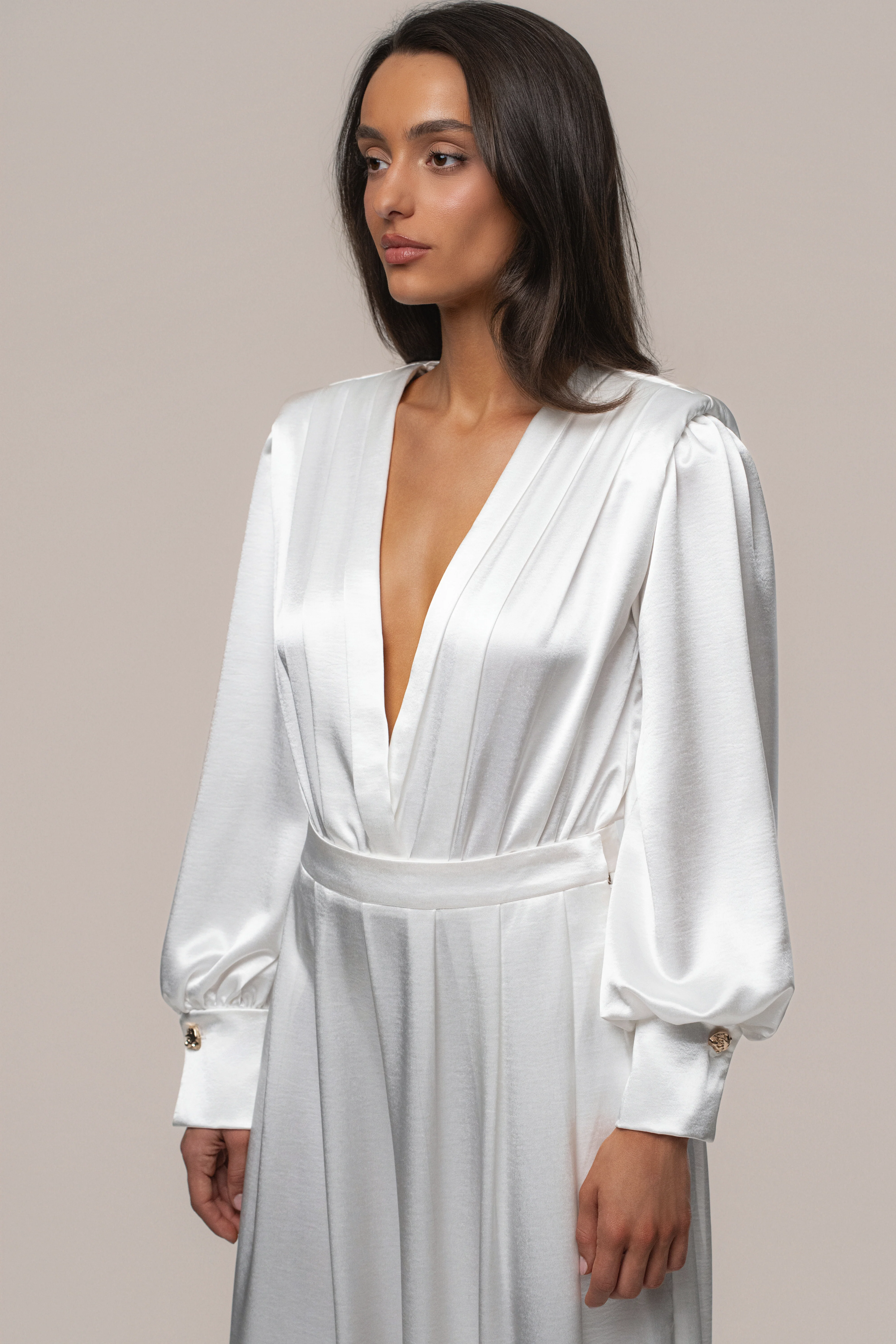 White Satin Radiance Bodysuit - Image 6