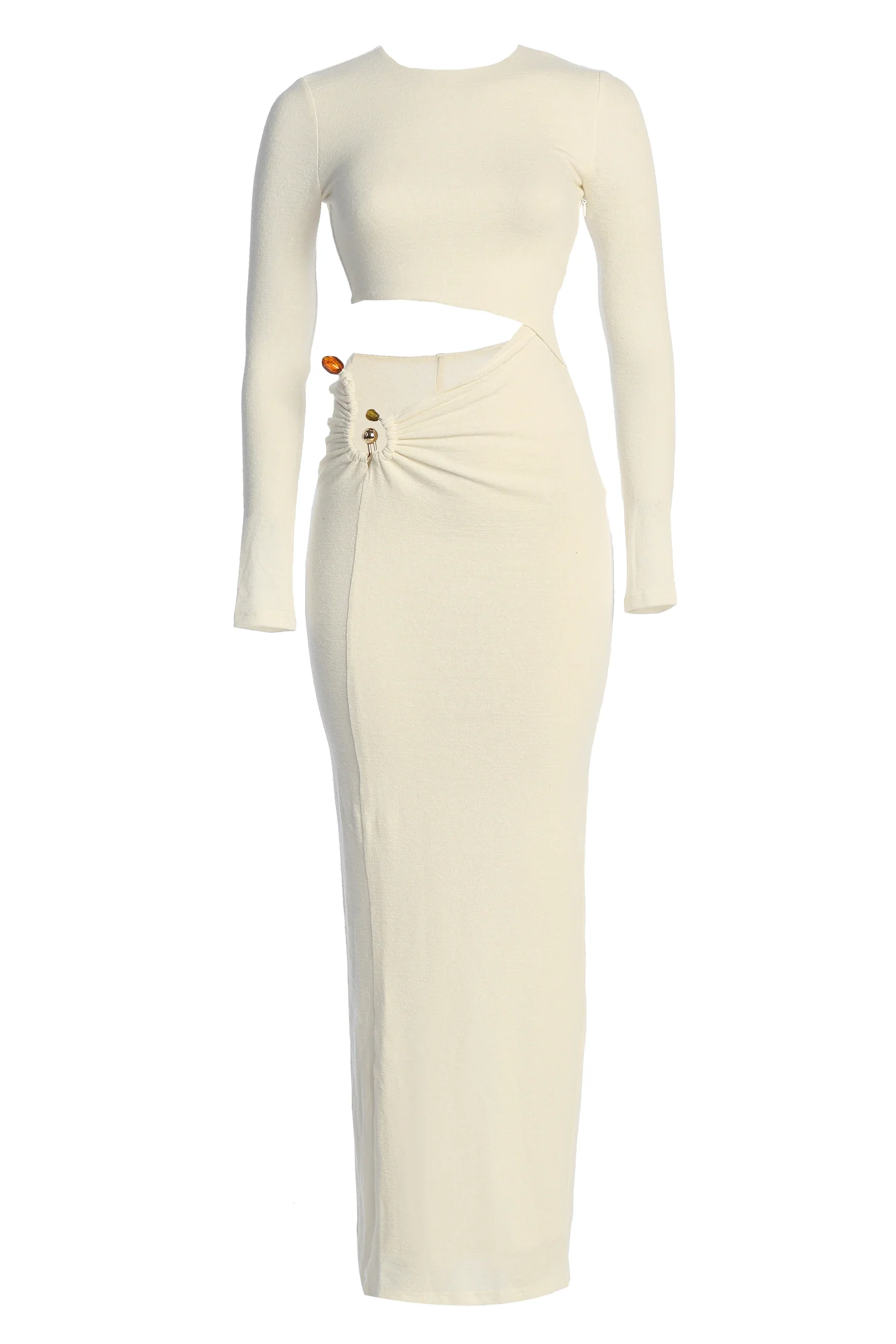 White Summer Romance Cutout Dress - Image 4
