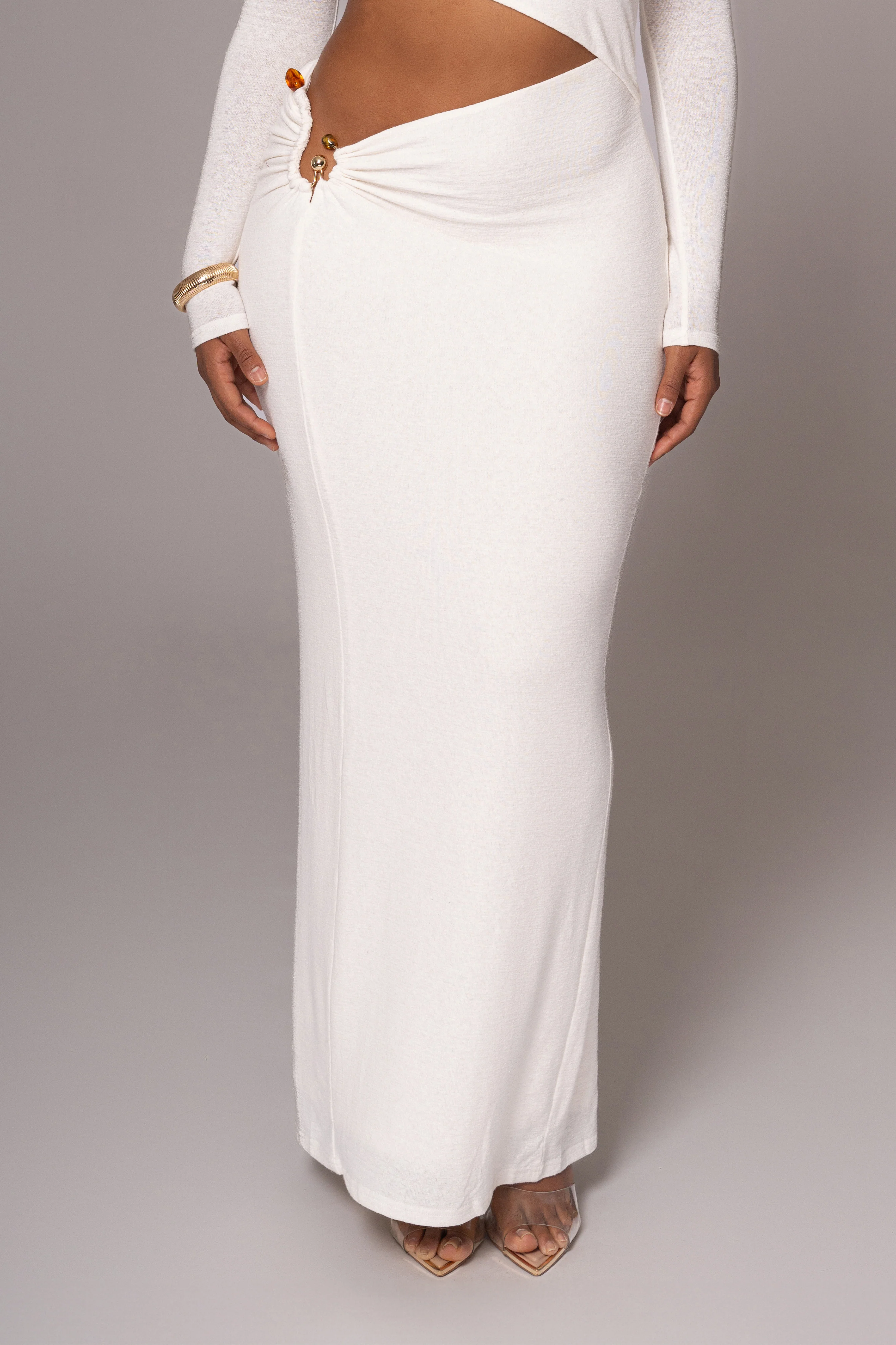 White Summer Romance Cutout Dress - Image 6