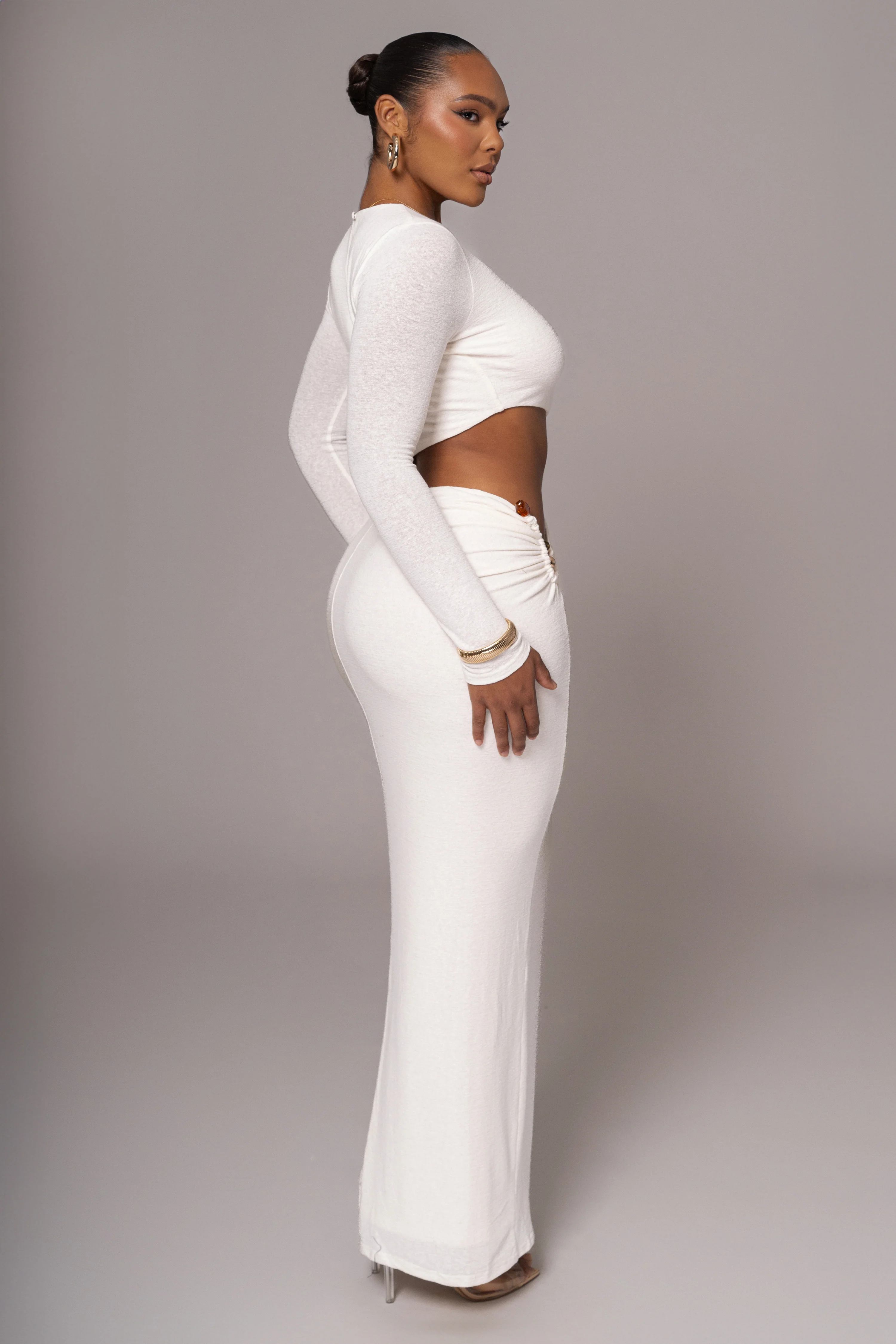 White Summer Romance Cutout Dress - Image 8