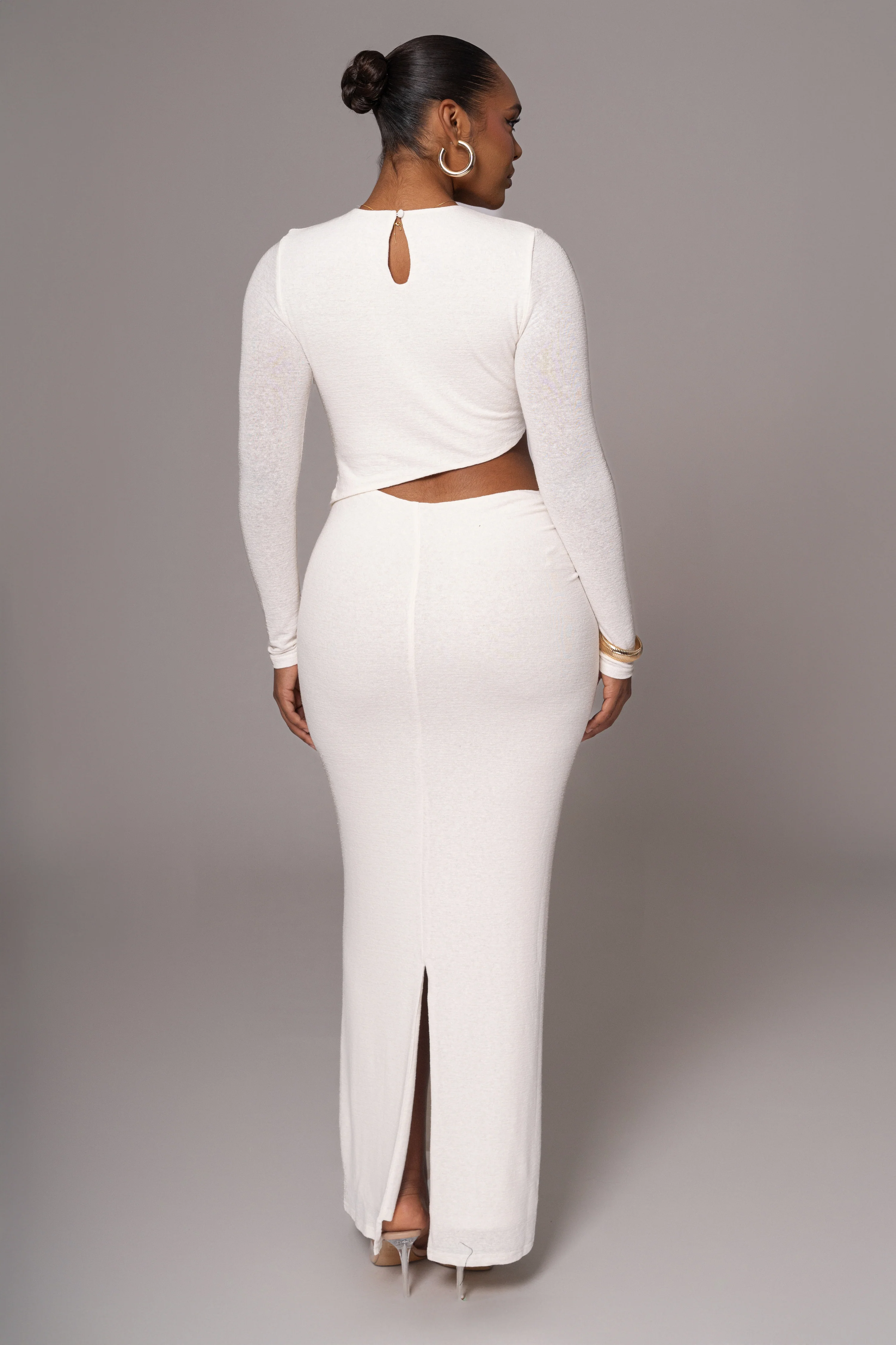 White Summer Romance Cutout Dress - Image 9