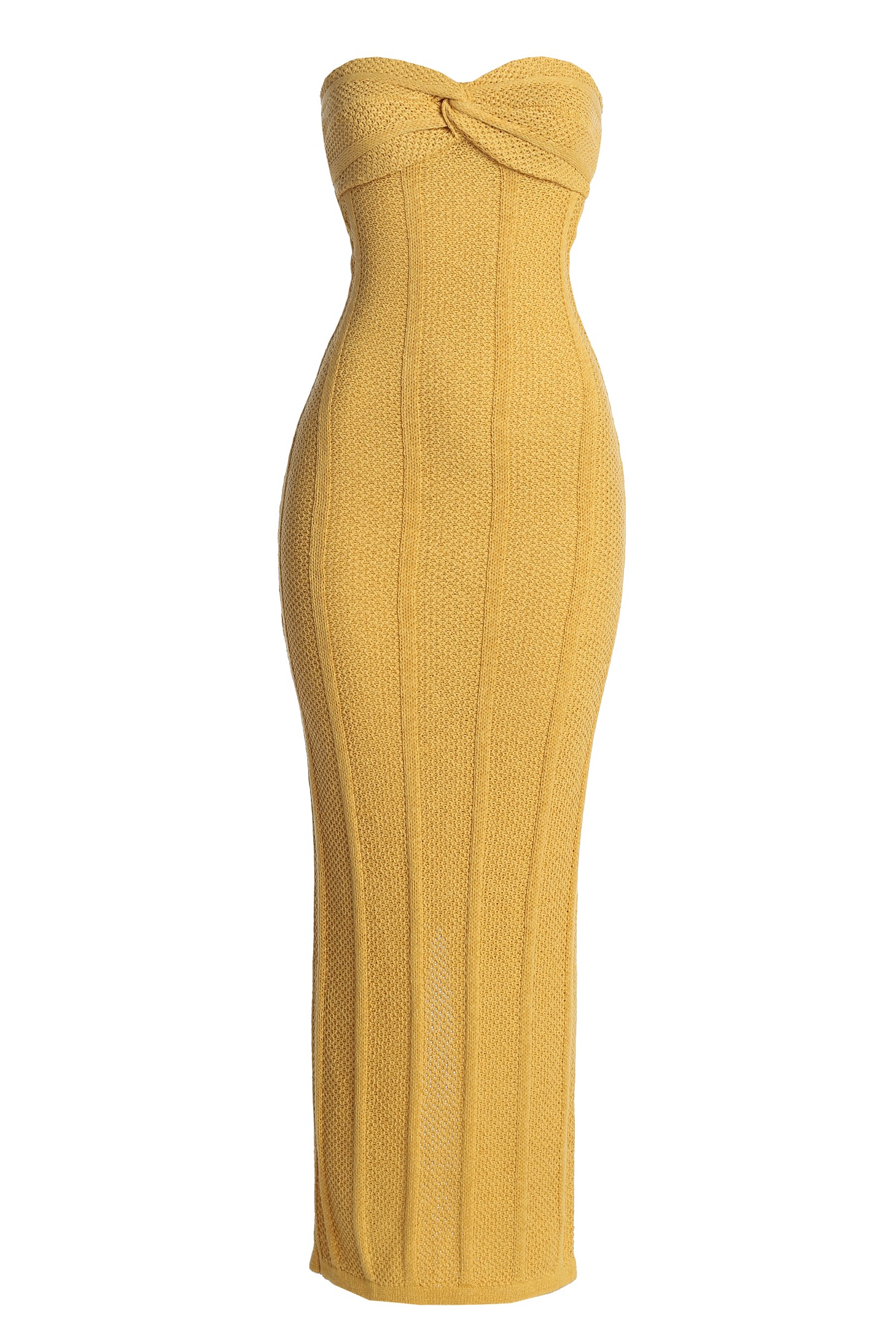 Yellow Blanca Strapless Maxi Dress - Image 2
