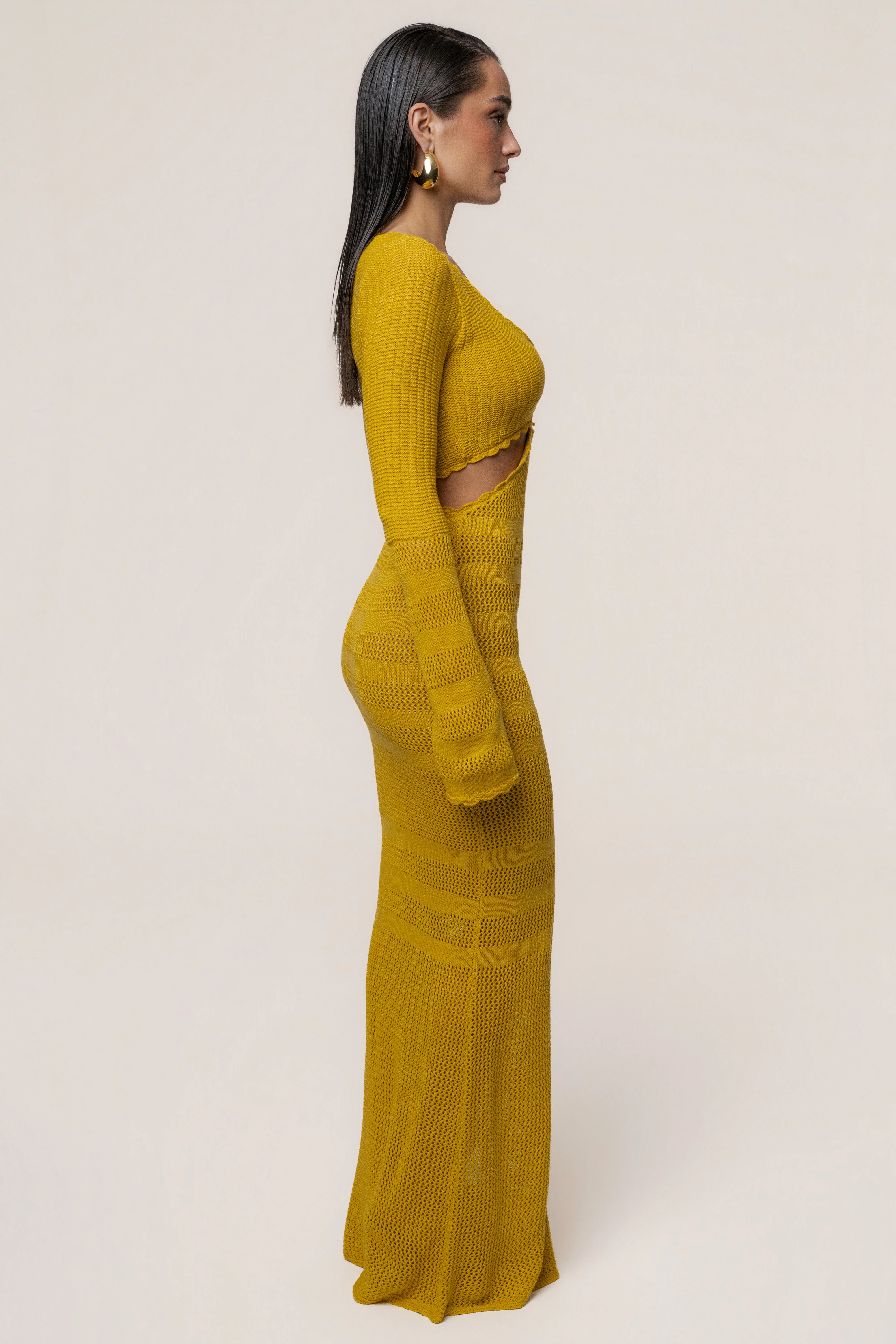 Yellow Blossom Haven Maxi Dress - Image 10