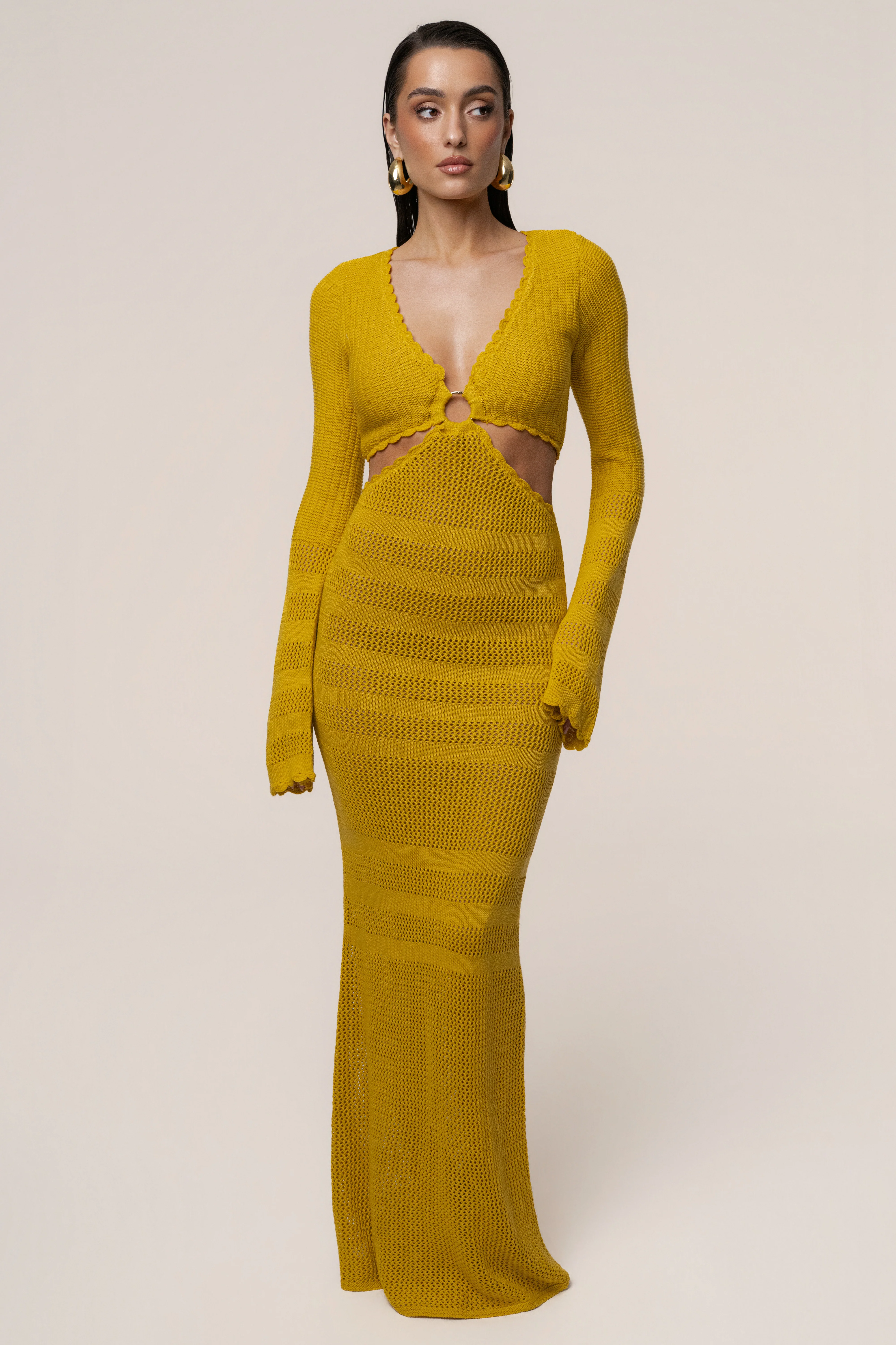 Yellow Blossom Haven Maxi Dress - Image 7