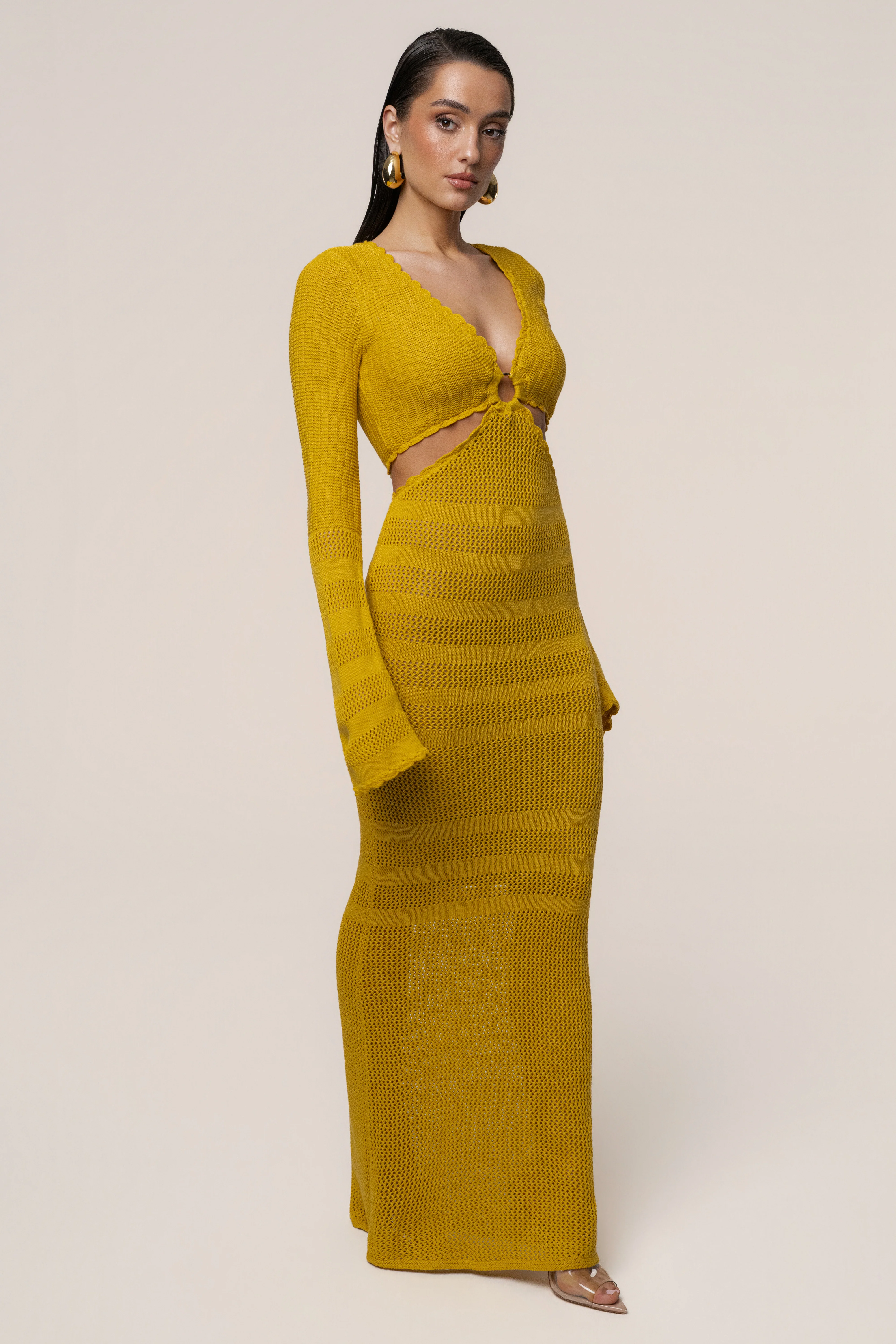 Yellow Blossom Haven Maxi Dress - Image 8