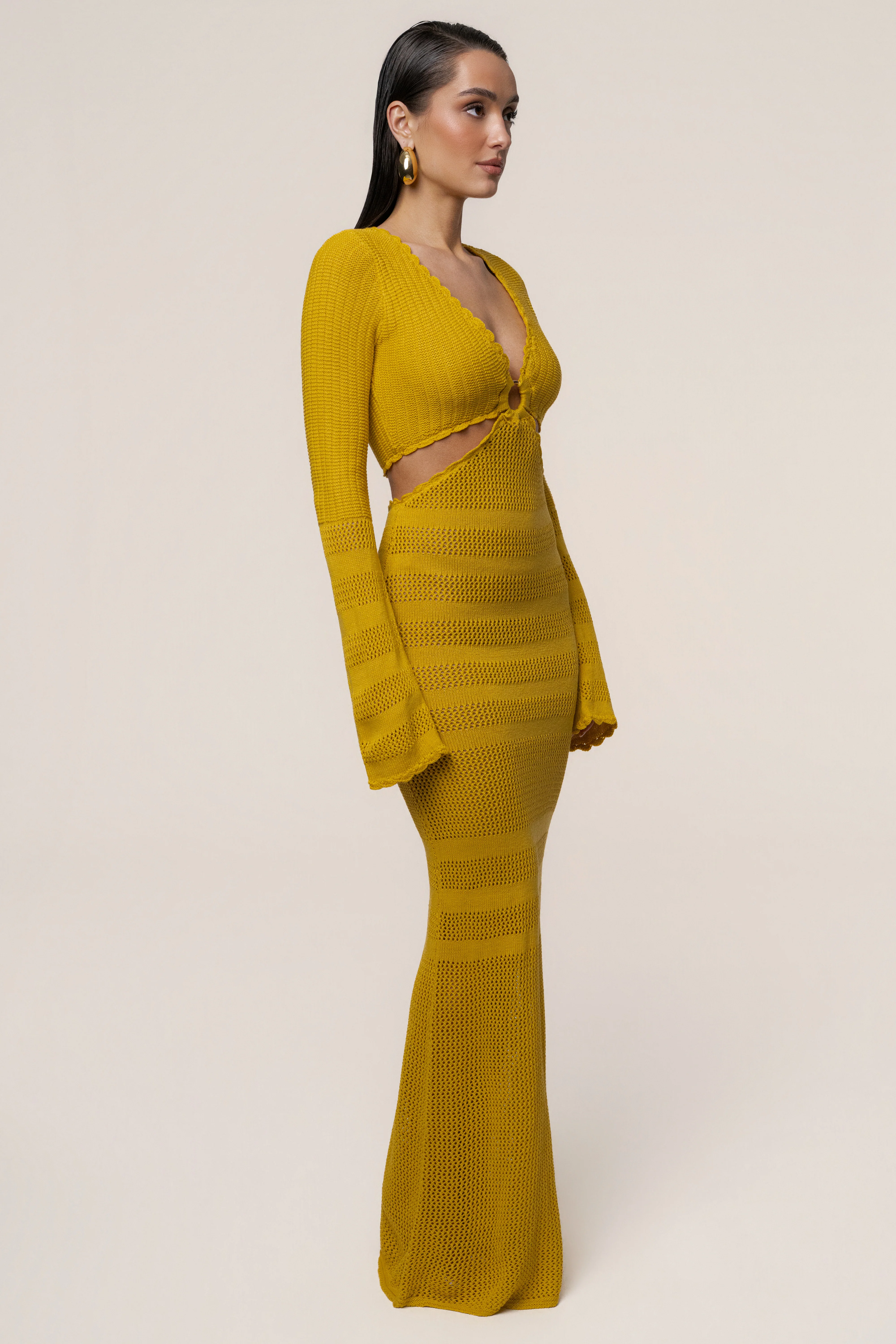 Yellow Blossom Haven Maxi Dress - Image 9