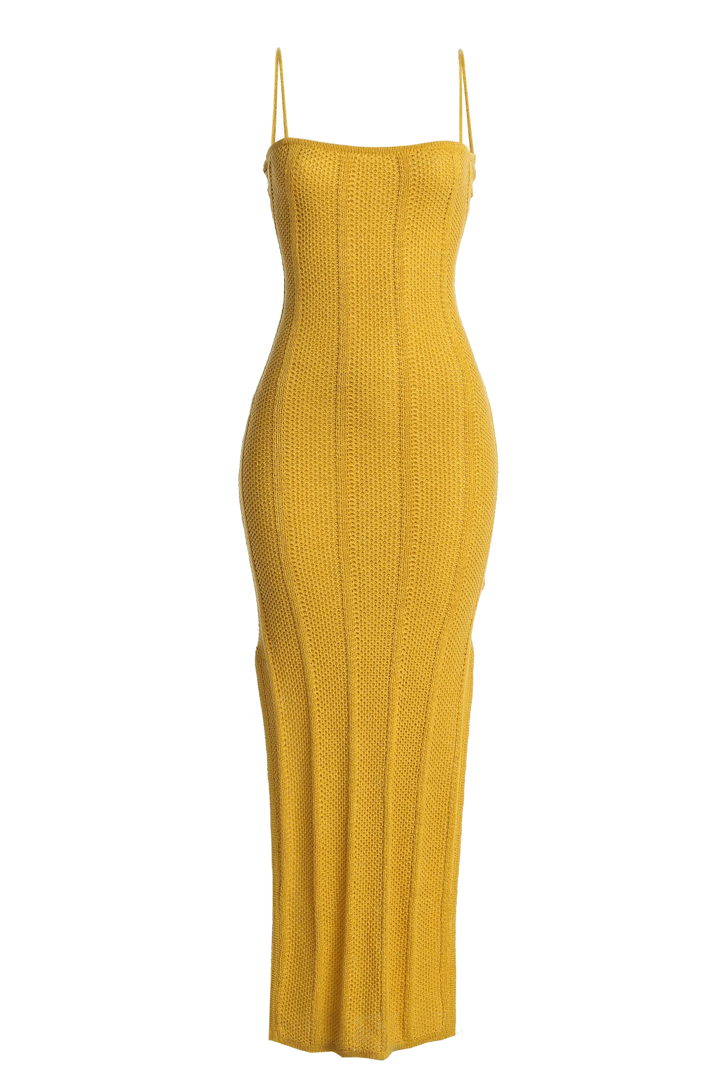 Yellow Cabana Views Crochet Dress - Image 2