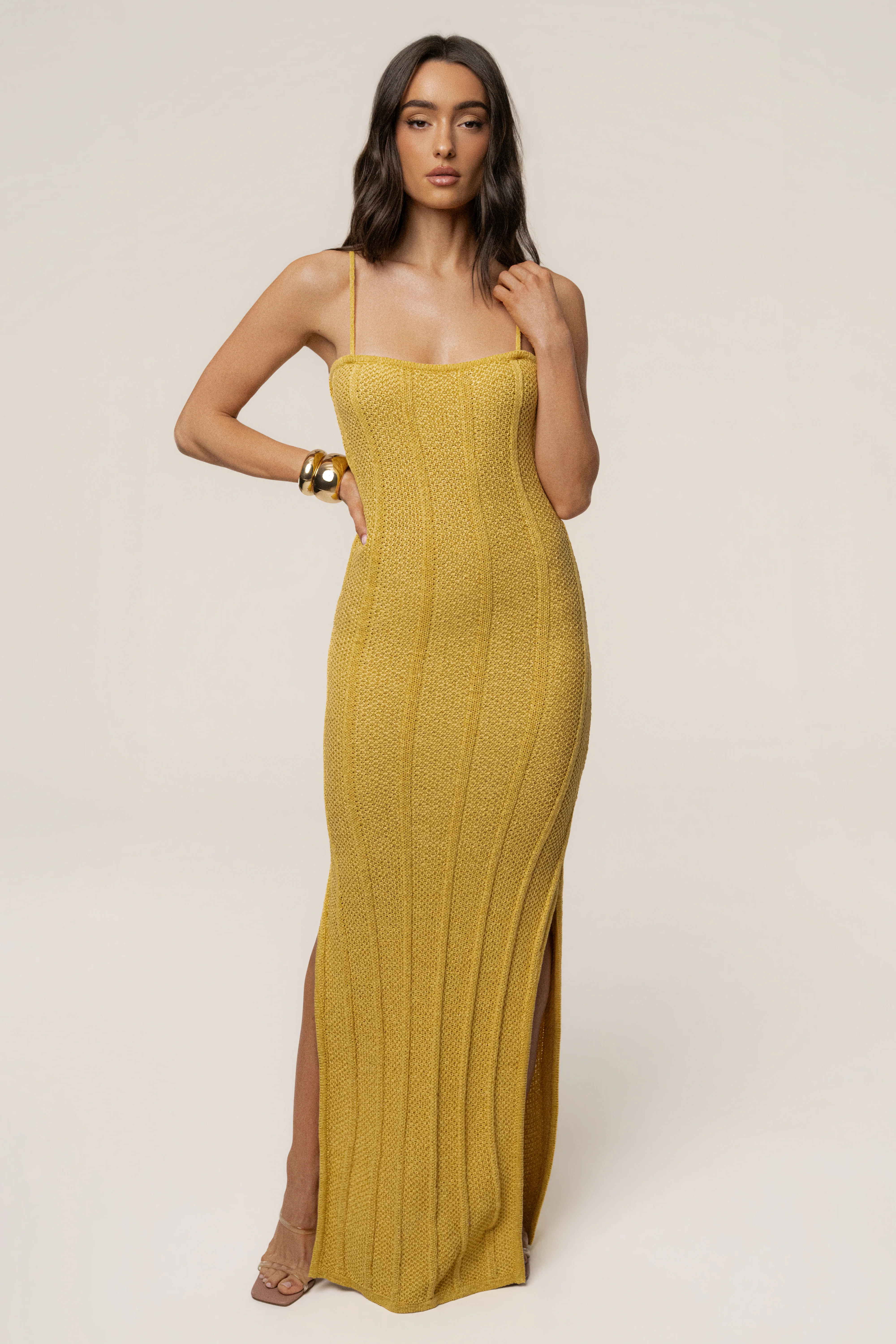 Yellow Cabana Views Crochet Dress - Image 5